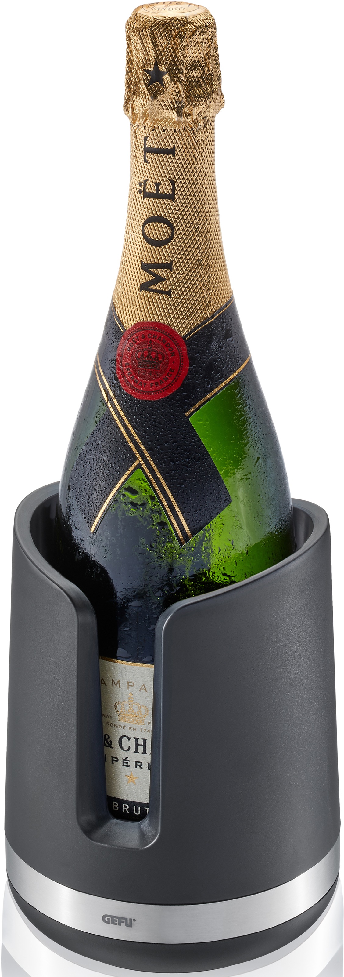 GEFU Wein- und Sektkühler »SMARTLINE«, (2 tlg.), für Getränkeflaschen oder Glaskaraffen mit maximalem Ø von 9,5 cm
