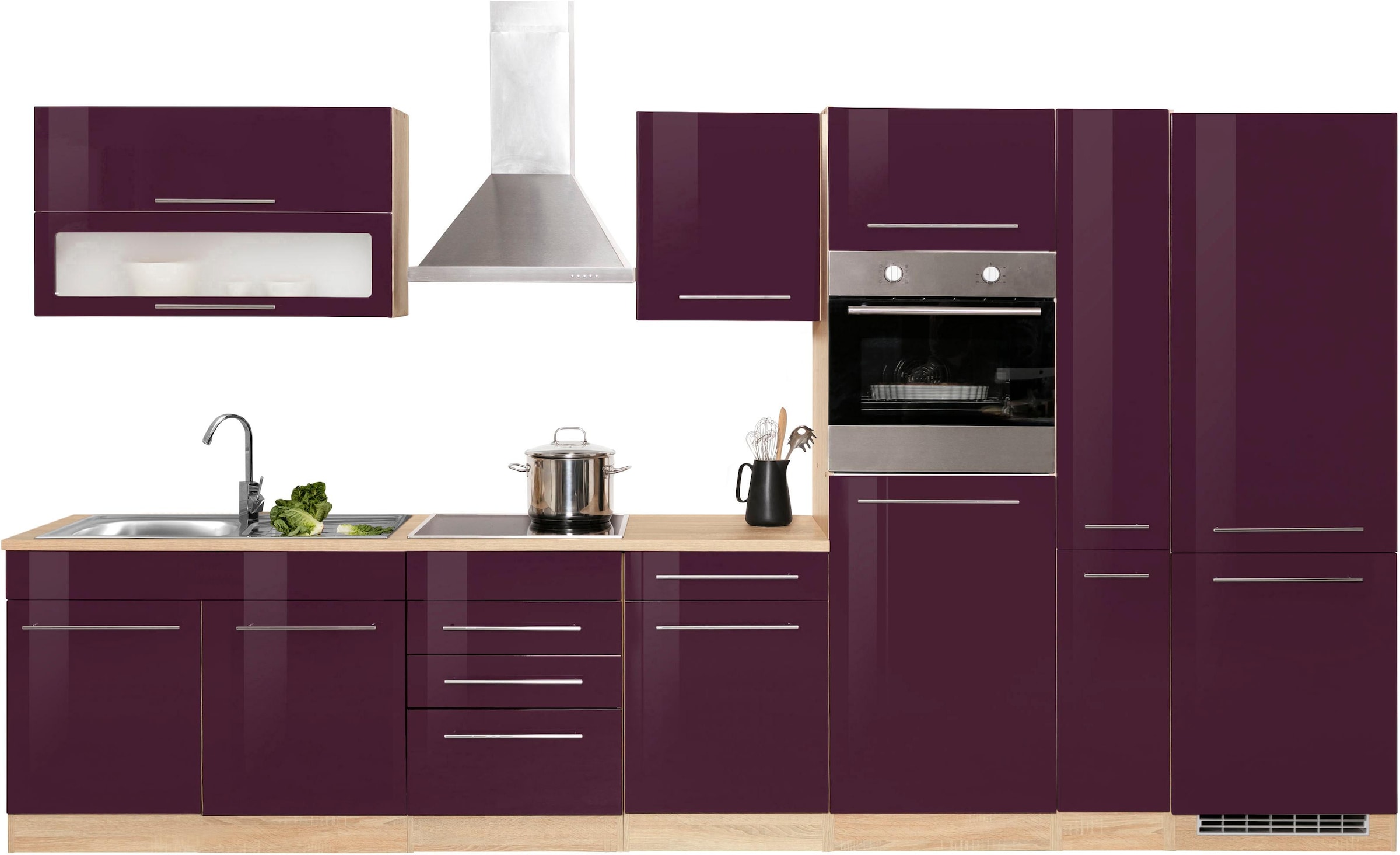 KOCHSTATION Küchenzeile »KS-Eton« ohne E-Geräte, Breite 360 cm günstig online kaufen