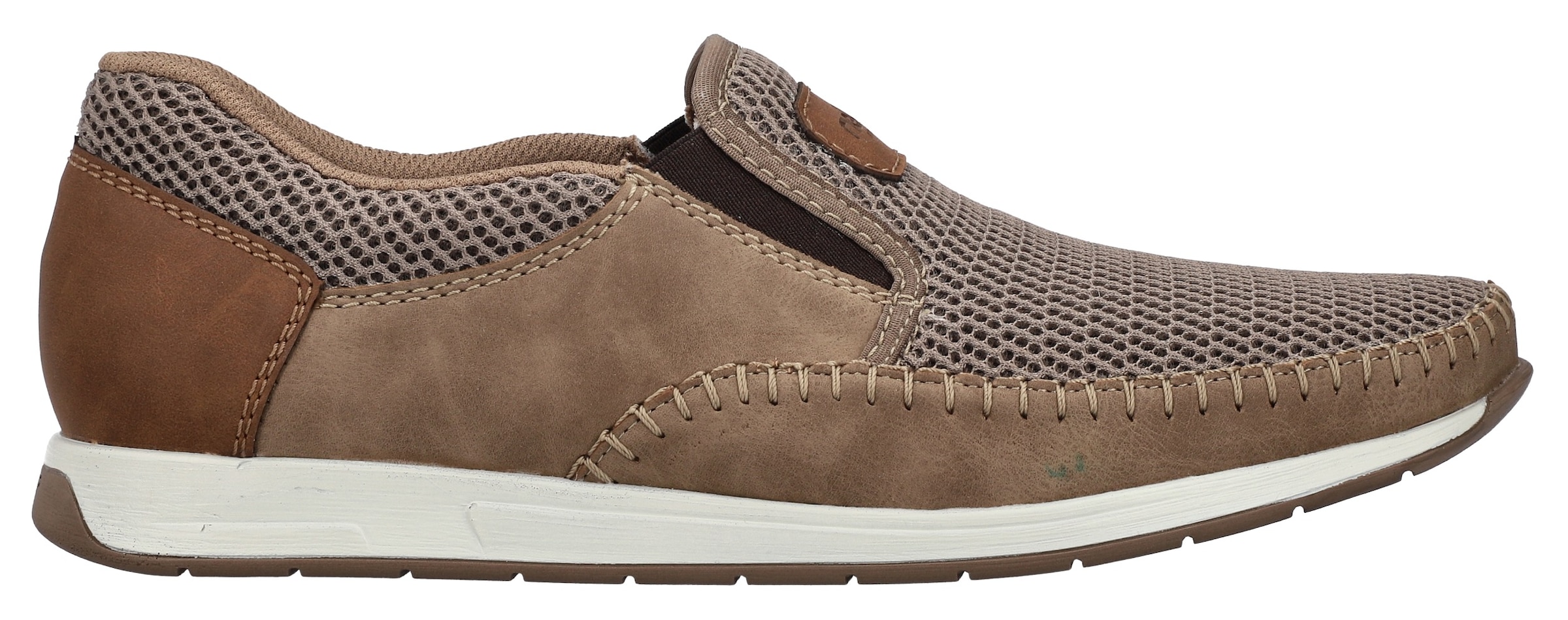 Rieker Slipper  Slip-on Sneaker, Schlupfschuh mit Stretcheinsätze