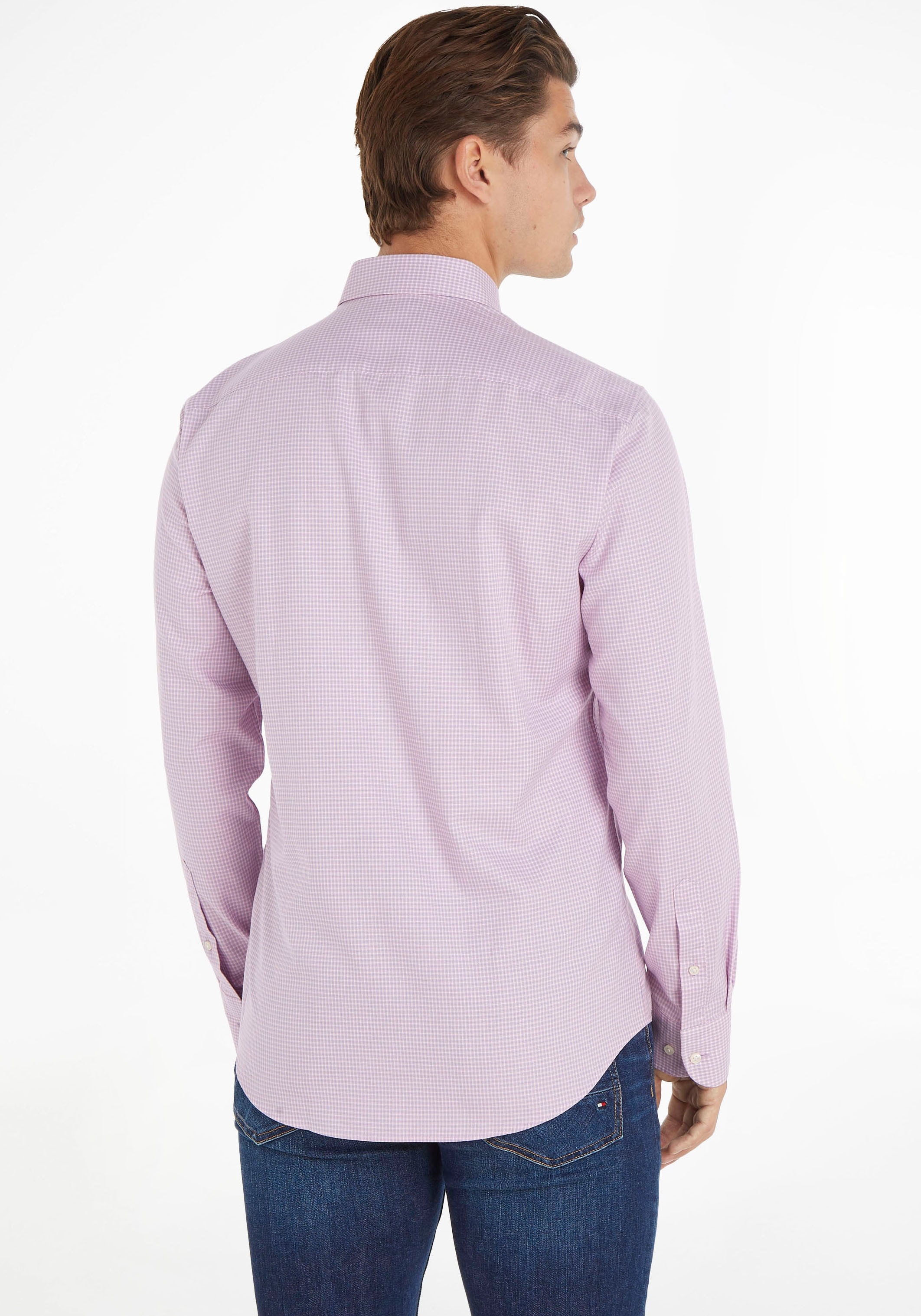 Tommy Hilfiger TAILORED Langarmhemd »CL-W MINI OXFORD CHECK RF SHIRT«, im minimalistischen Karodesign