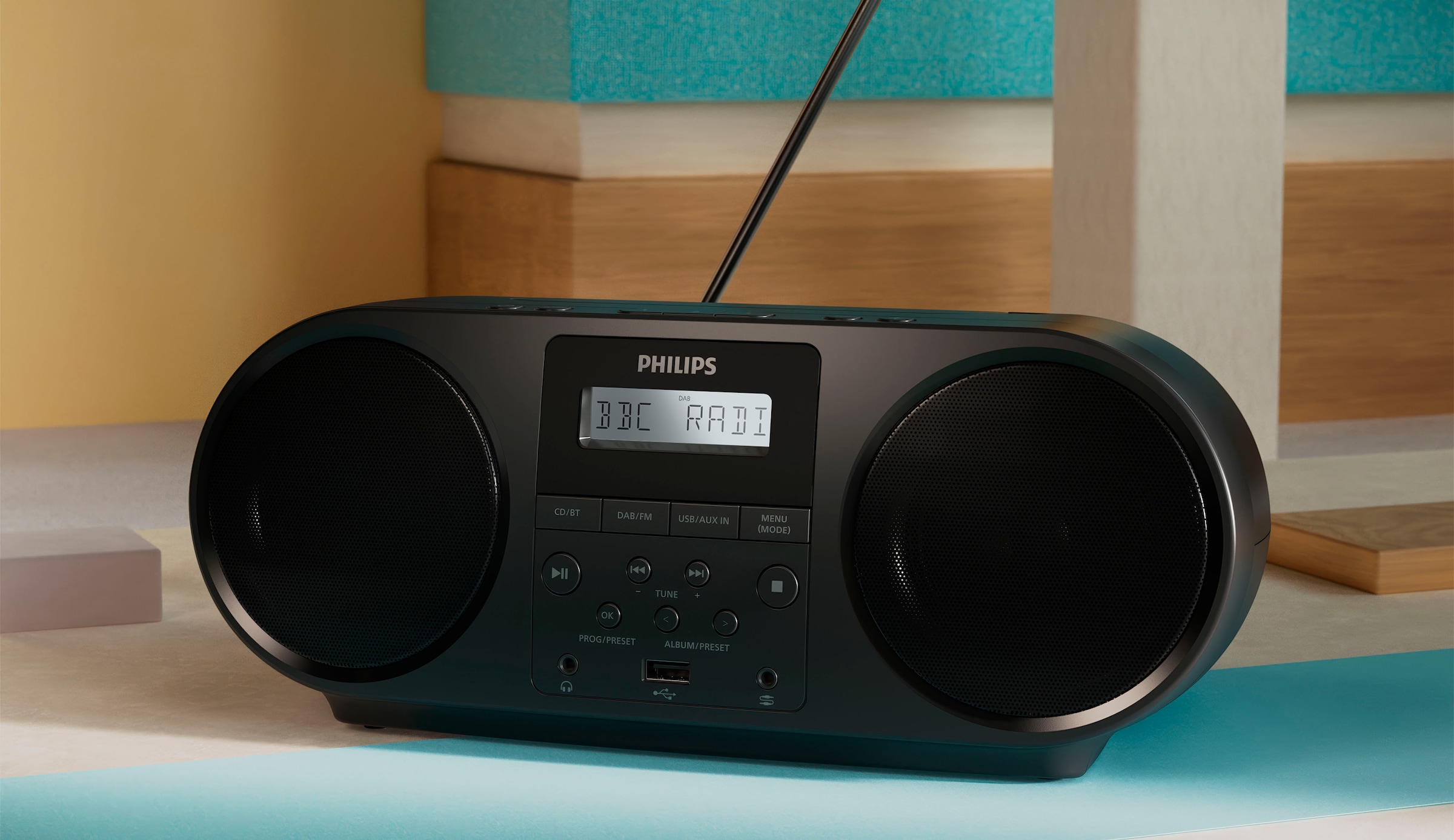 Philips UKW-Radio »TAZ6000/10«, (Bluetooth UKW mit RDS-Digitalradio (DAB+) 4 W)