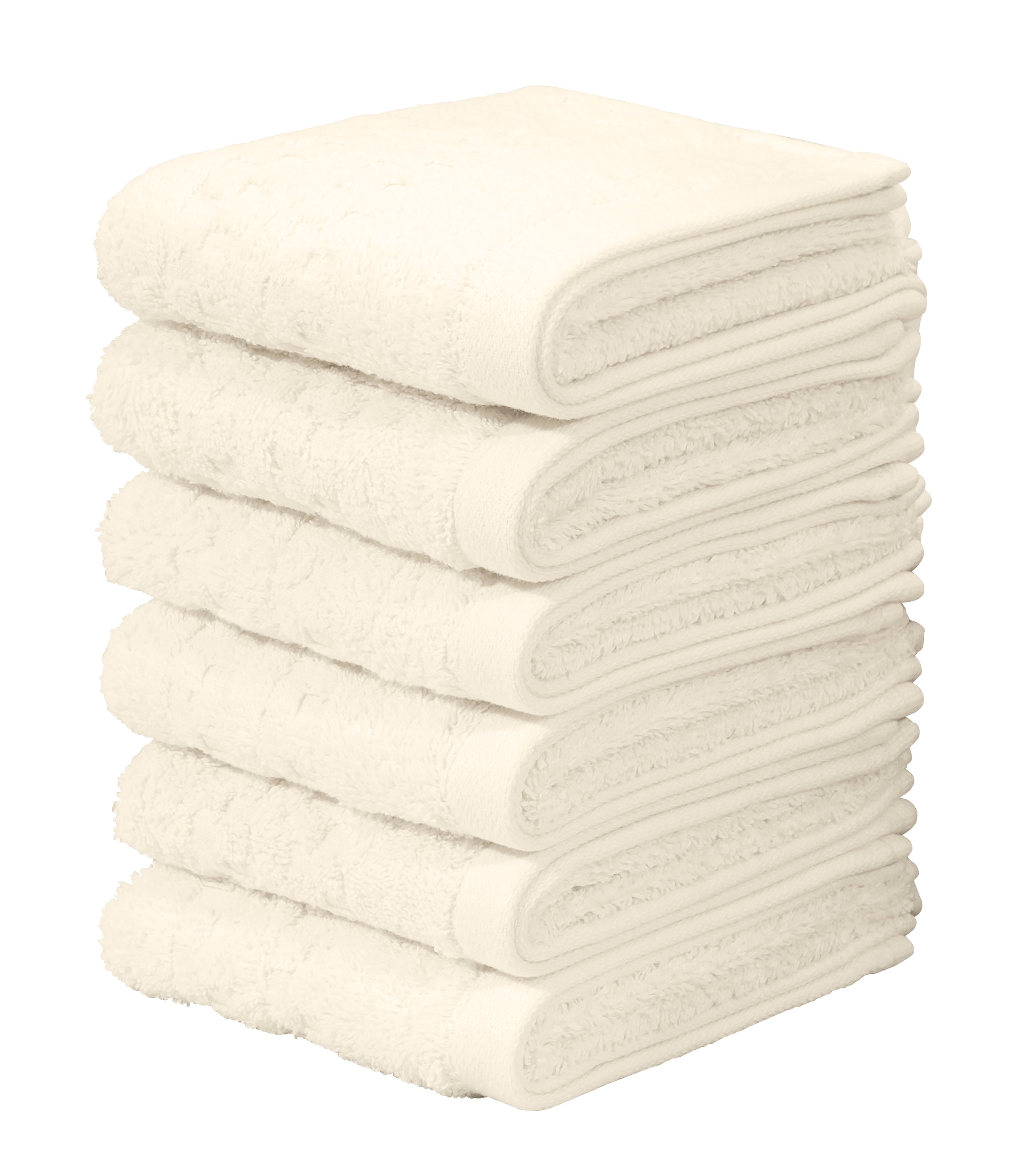 Otto Home Gaestehandtuecher "Regona, Gästehandtücher 30x50cm, flauschig und weich, 500 gr/m²", beige (creme), B/L: 30cmx50cm, 6 Stk., Frottier