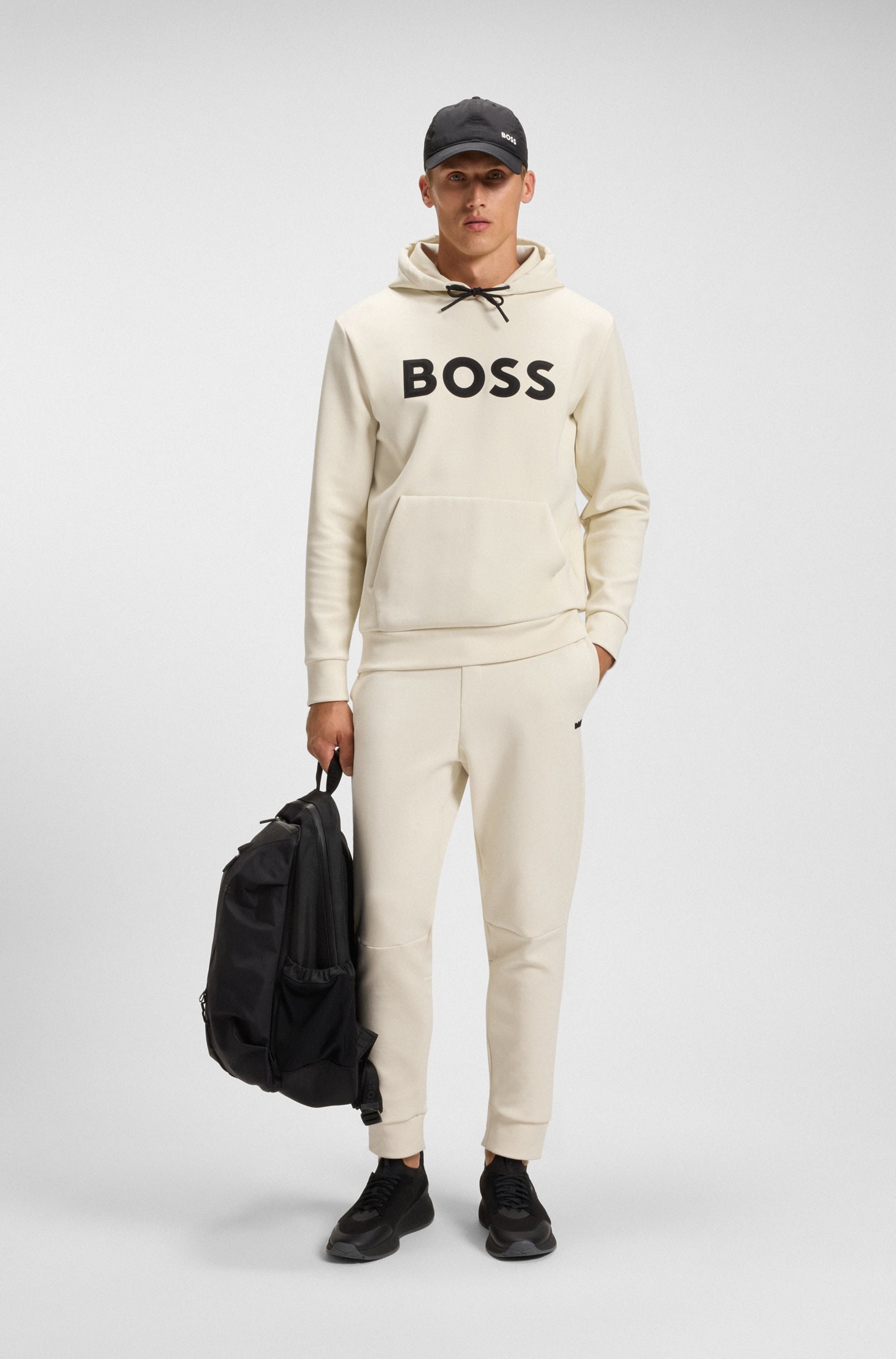 BOSS GREEN Kapuzensweatshirt »Soody Zone«, mit Kängurutasche, regular fit, Logodruck
