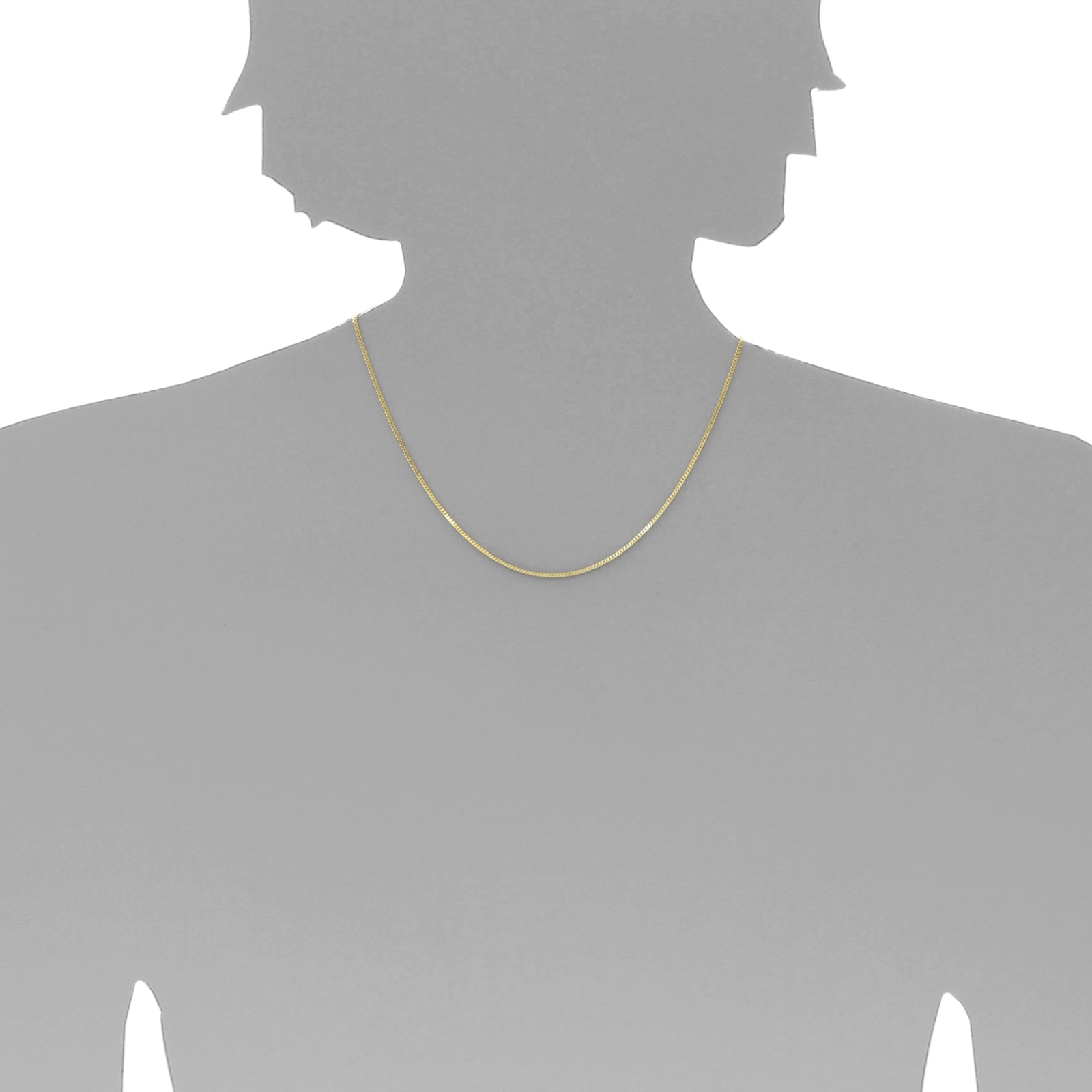 OSTSEE-SCHMUCK Goldkette »Ostsee-Schmuck Kette Panzer 1,2 mm Kette Panzer 1,2 mm«, (1 tlg.)