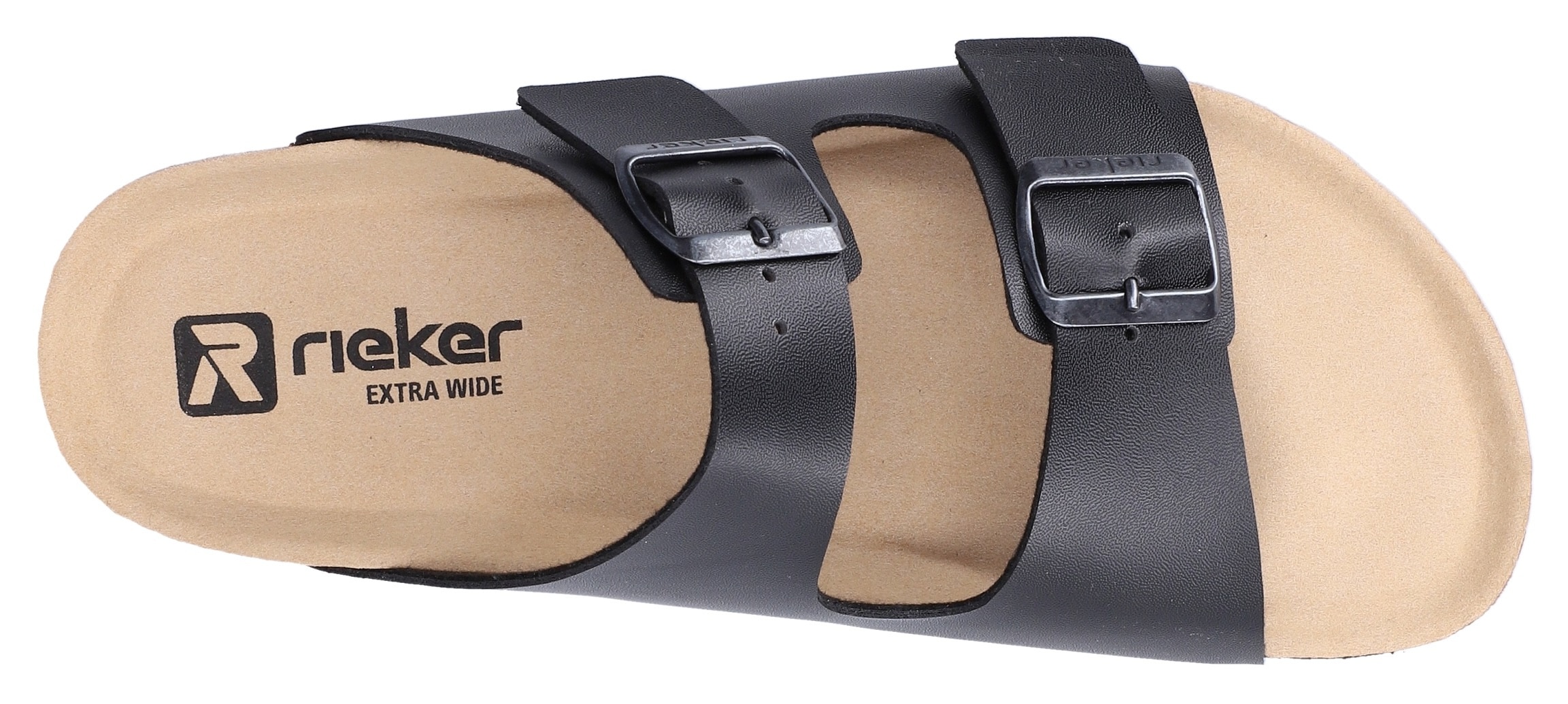 Rieker Pantolette  Sommerschuh, Schlappen, Hausschuh, mit zwei Schnallenverschlüssen