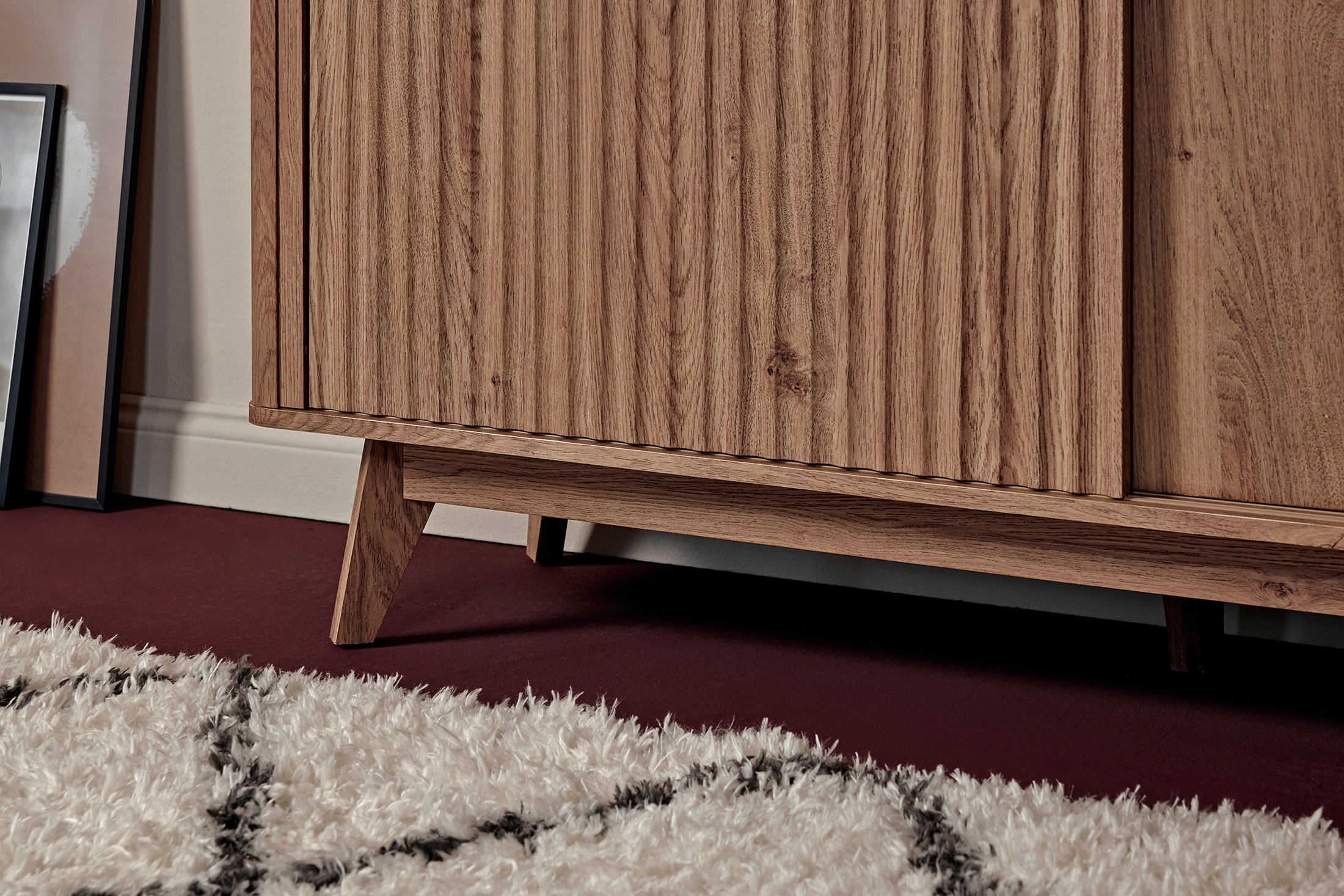 Jahnke Sideboard »WAVE SBS 145«, (1 St.), Retro-Stil, mit 2 Schiebetüren, ca. 148 cm