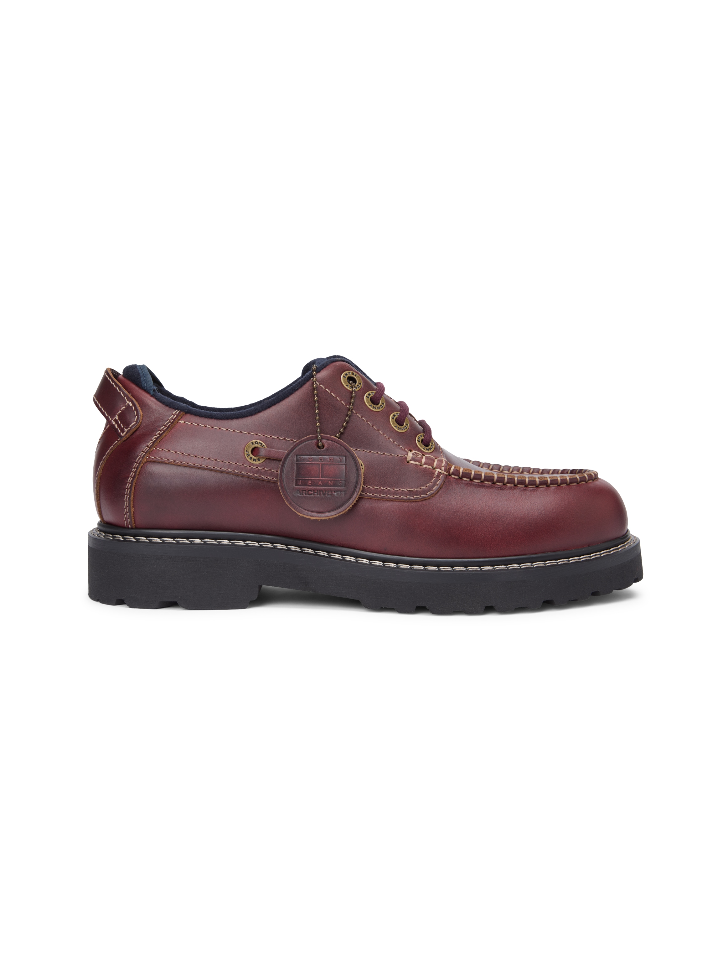 Tommy Jeans Bootsschuh »ARCHIVE '01 BOAT SHOE  LEATHER«  Bootsschuh, Halbschuh mit Kontrast-Rahmennaht