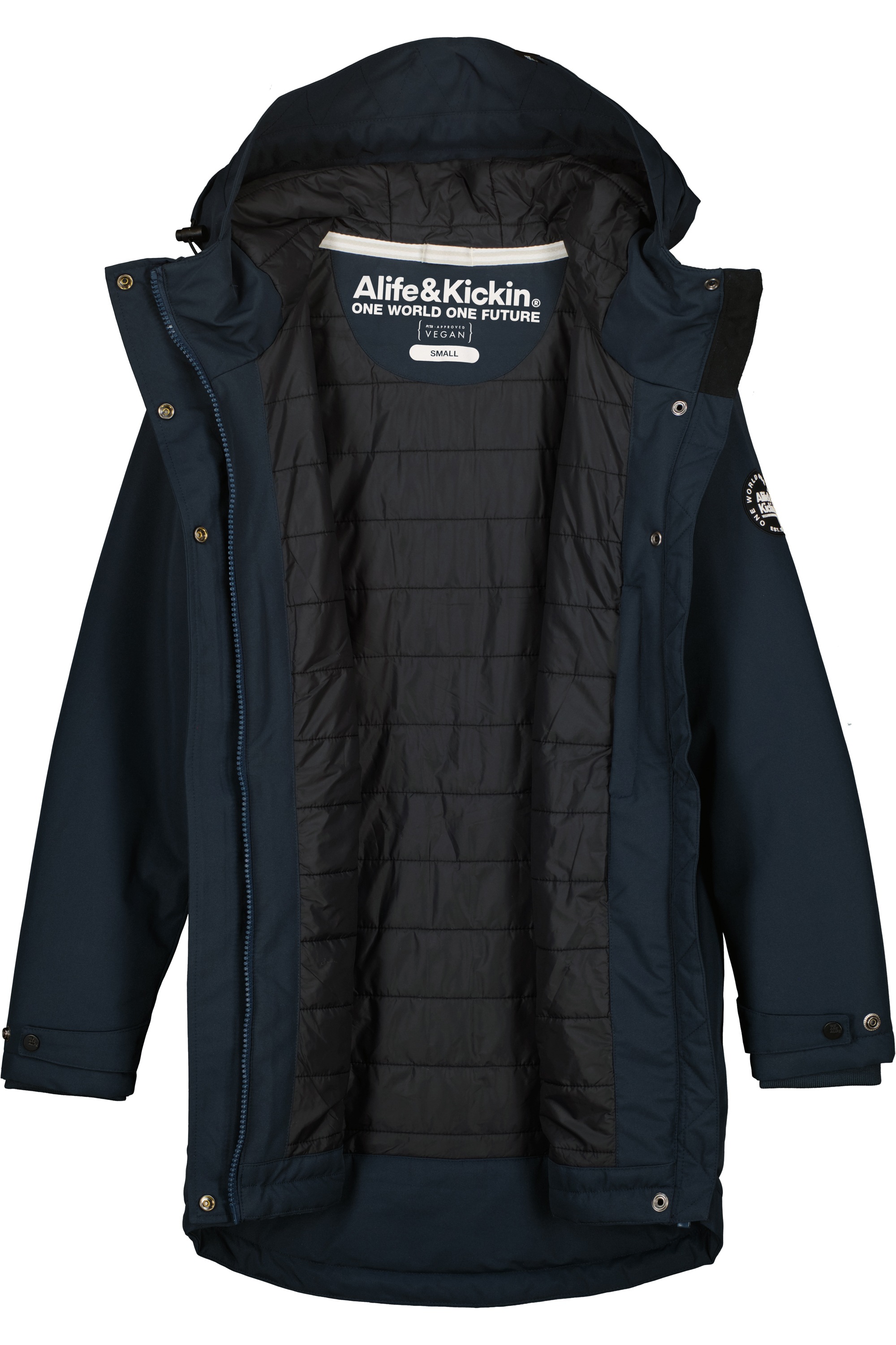 Alife & Kickin Winterjacke »Damen MarlyAK A«, Leicht taillierte Jacke mit Ärmelbündchen und Kapuze
