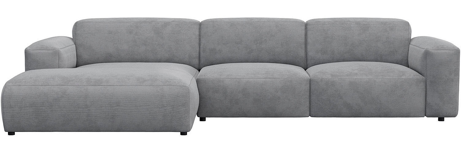 FLEXLUX Ecksofa »Lucera bequem und komfortabel durch hochwertigen Sitzaufba günstig online kaufen