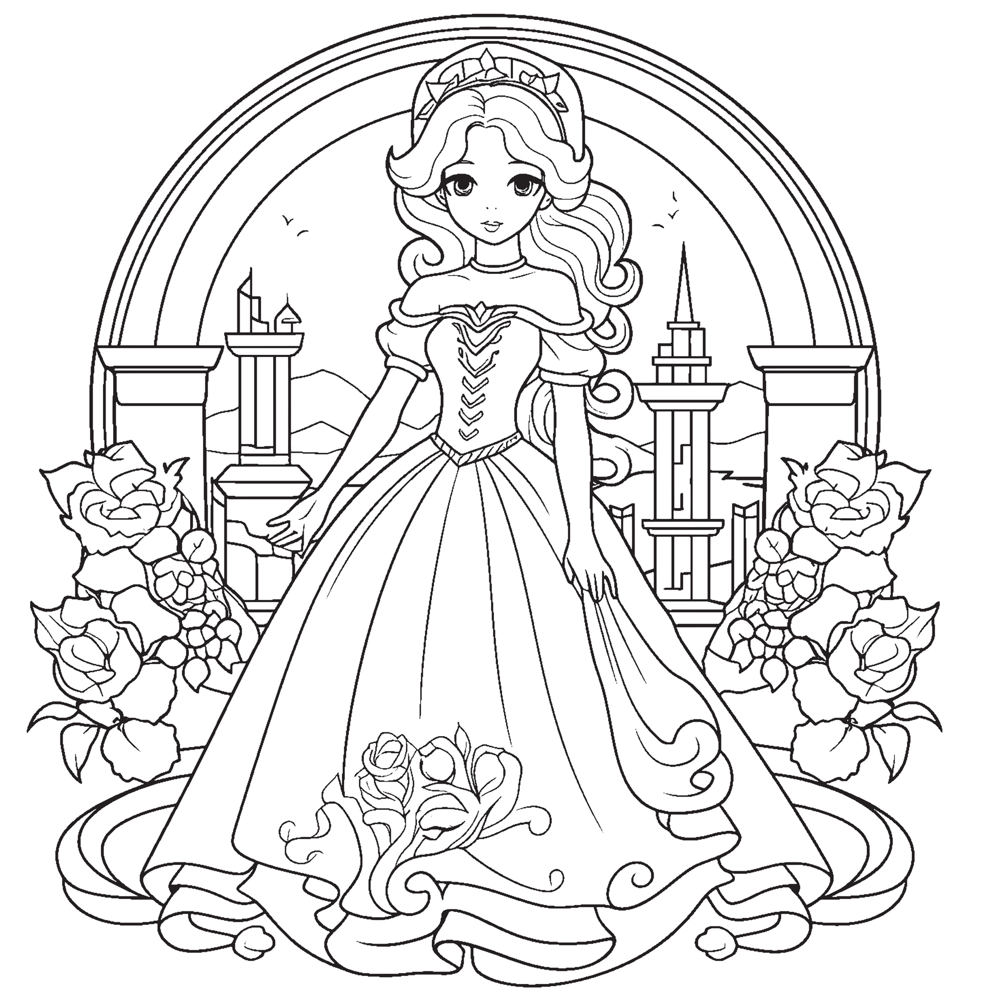 queence Wandsticker »Prinzessin«, (1 St.), DIY-Wandsticker zum Bemalen günstig online kaufen