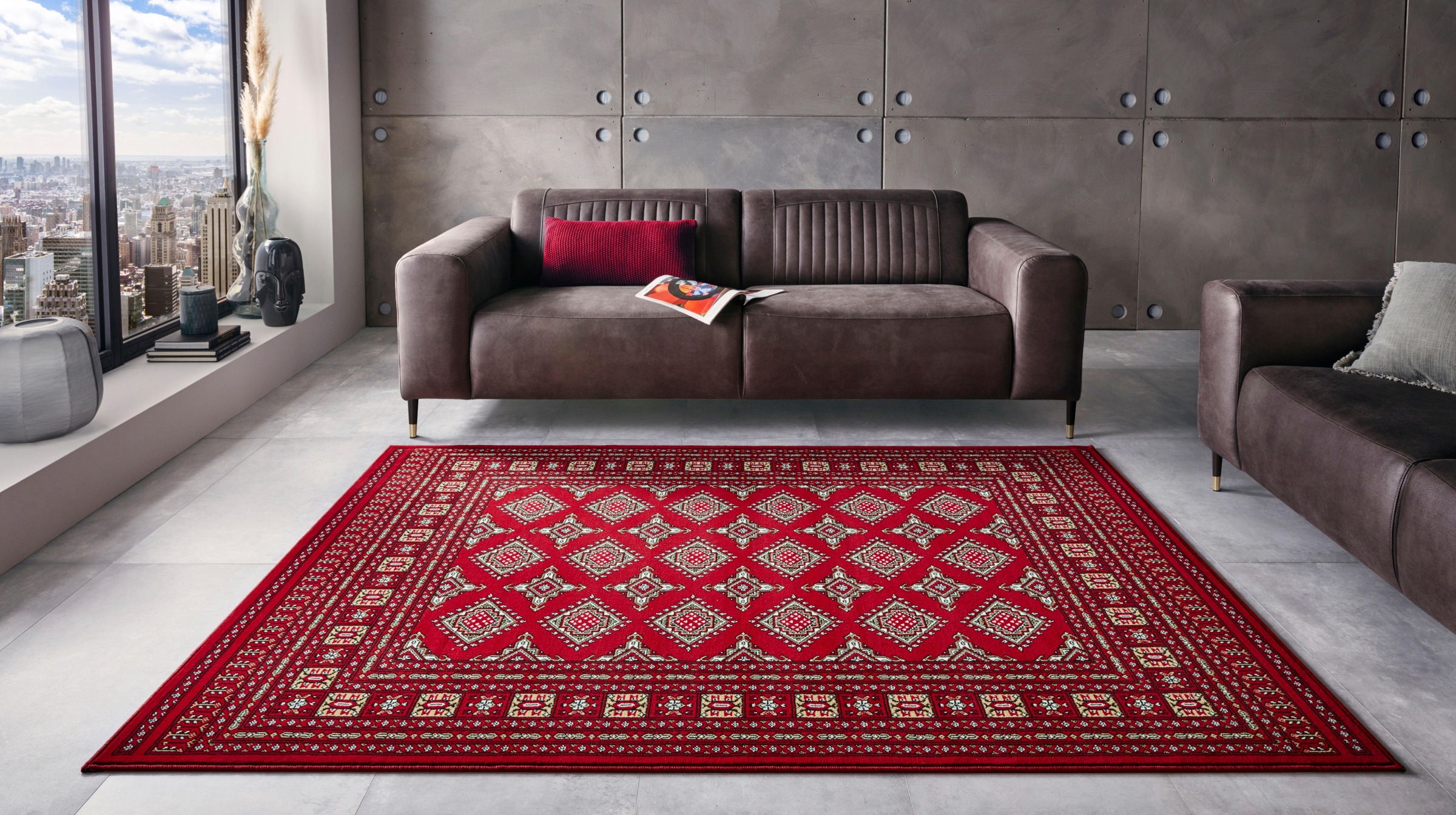 NOURISTAN Teppich »Sao Buchara«, rechteckig, 9 mm Höhe, Kurzflor, Orientalisch, Teppich, Modern, Wohnzimmer, Flur, Esszimmer