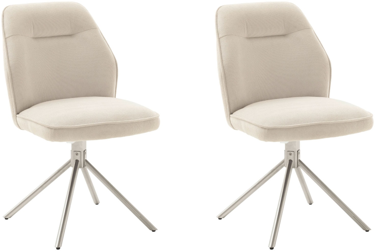 MCA furniture 4-Fußstuhl (Set) 2 Stk.180° drehbar