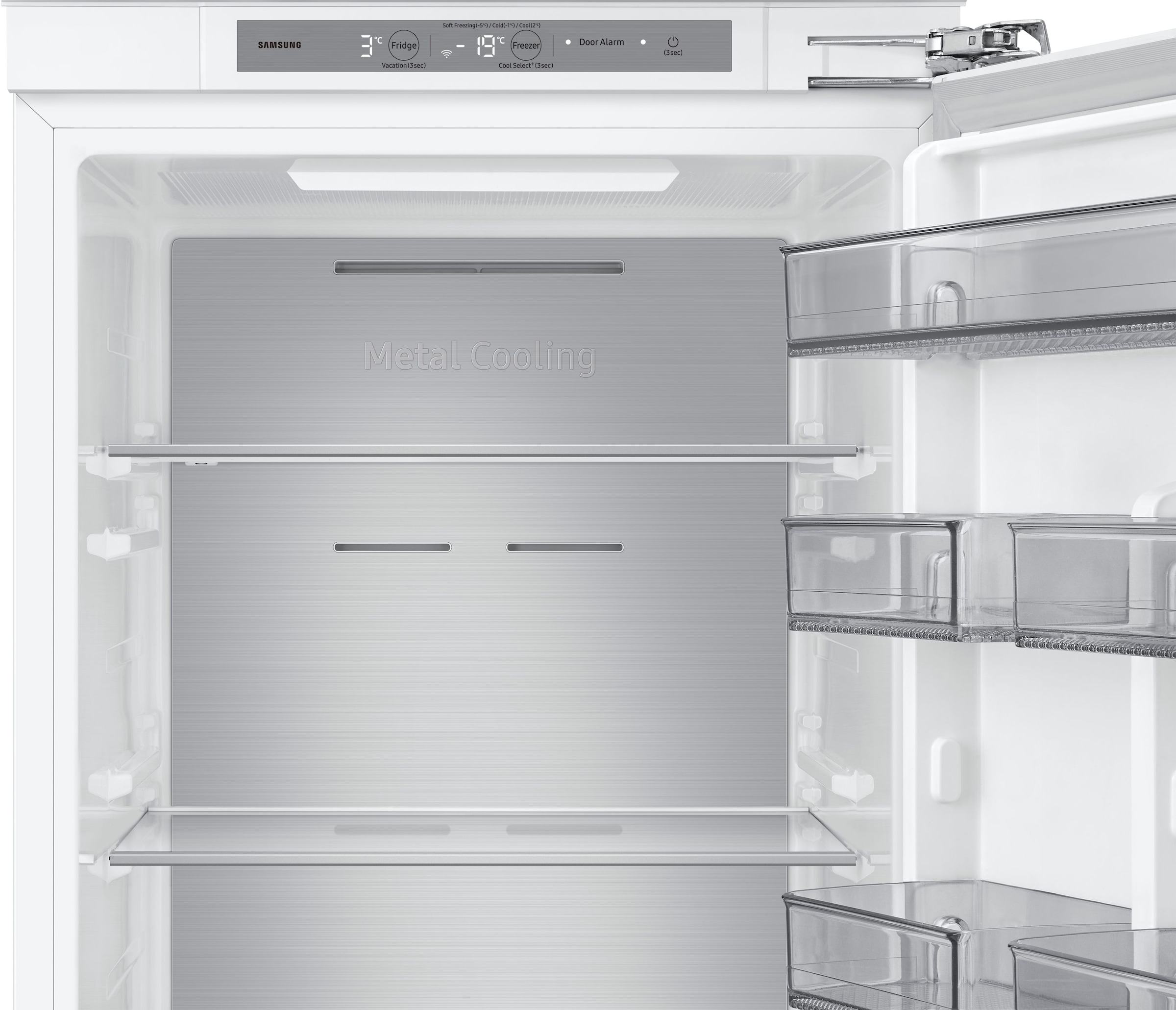 Samsung Einbaukühlgefrierkombination BRB8OF »BRB80F26BDFO«, Twin Cooling Plusᵀᴹ ‑ Verlängert Frische und Geschmack