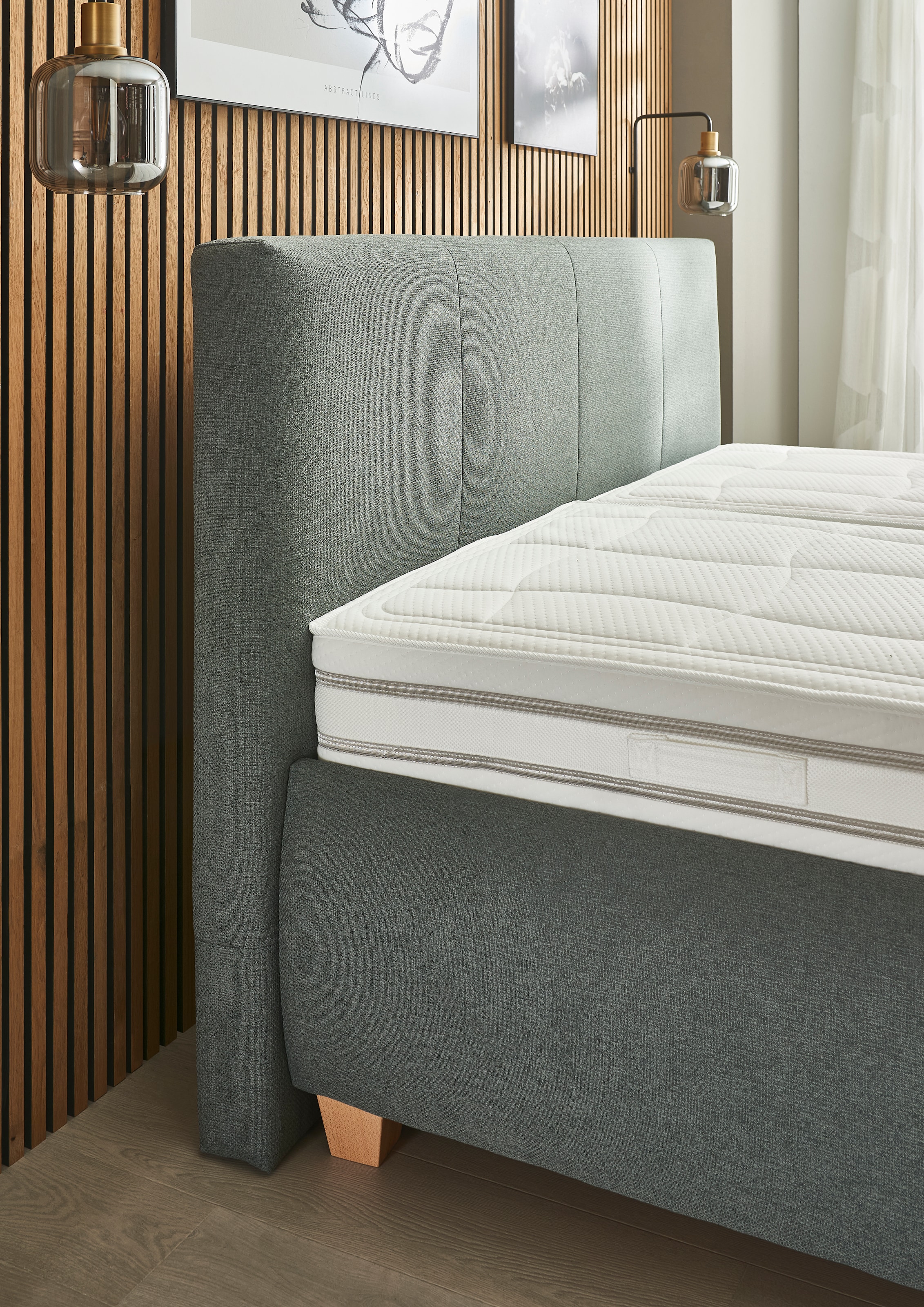 Die PlanBar Polsterbett »OC-ON20004« inkl. Matratzen u. Lattenrahmen, belastbar bis 200 Kg, 160/180x200cm