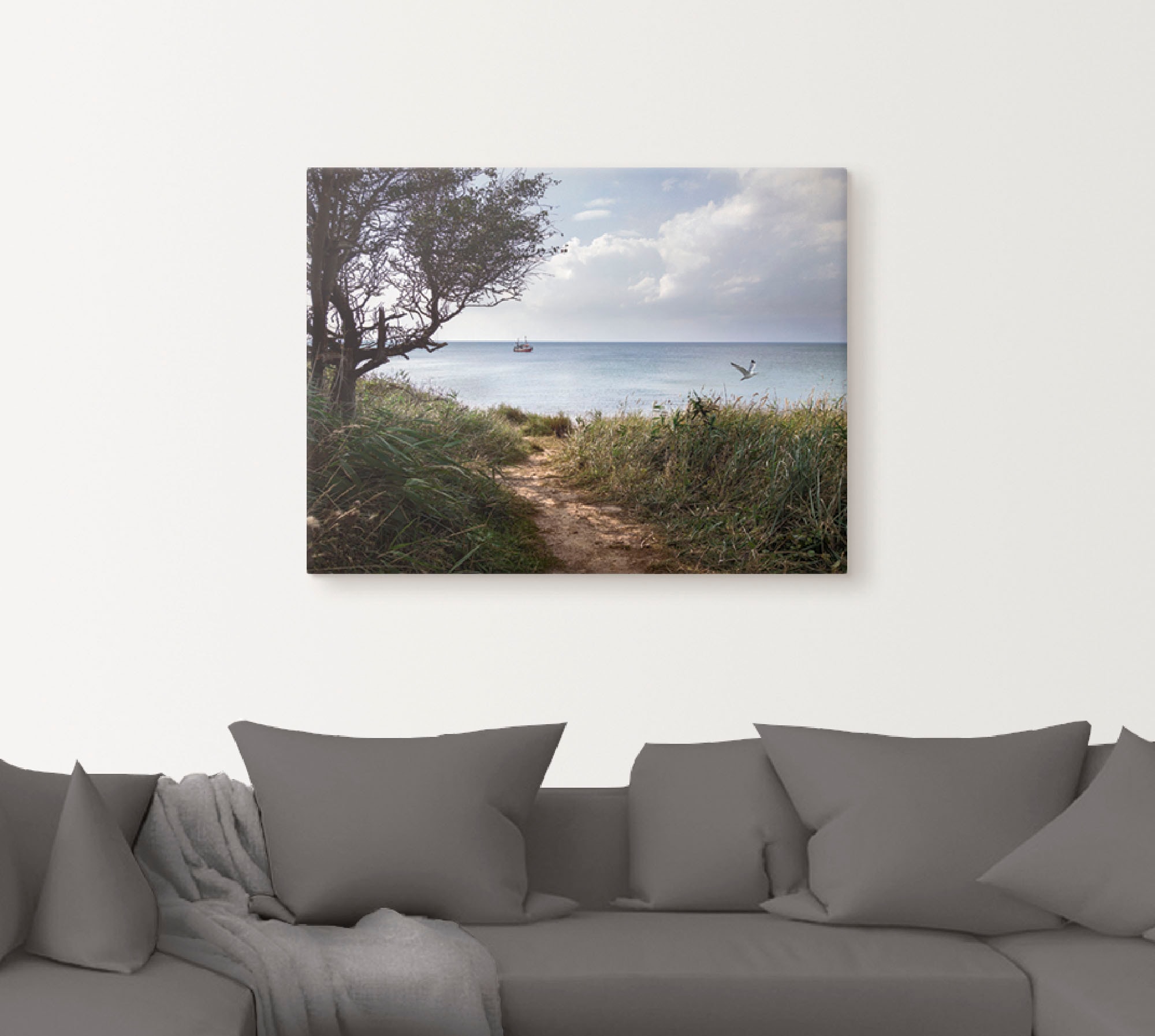 Artland Wandbild »Wege zum Meer....«, Gewässer, (1 St.), als Leinwandbild, günstig online kaufen