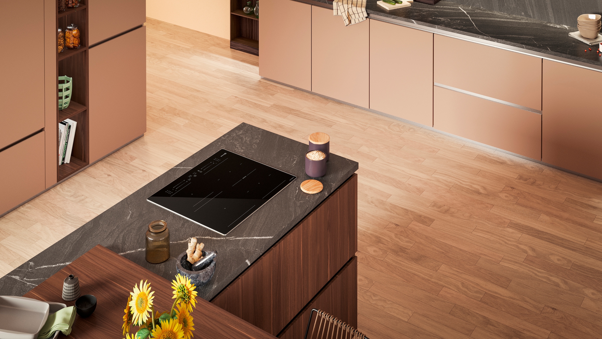 BAUKNECHT Flex-Induktions-Kochfeld »BS 5860F CPAL«, CleanProtect – mühelose Reinigung nur mit Wasser
