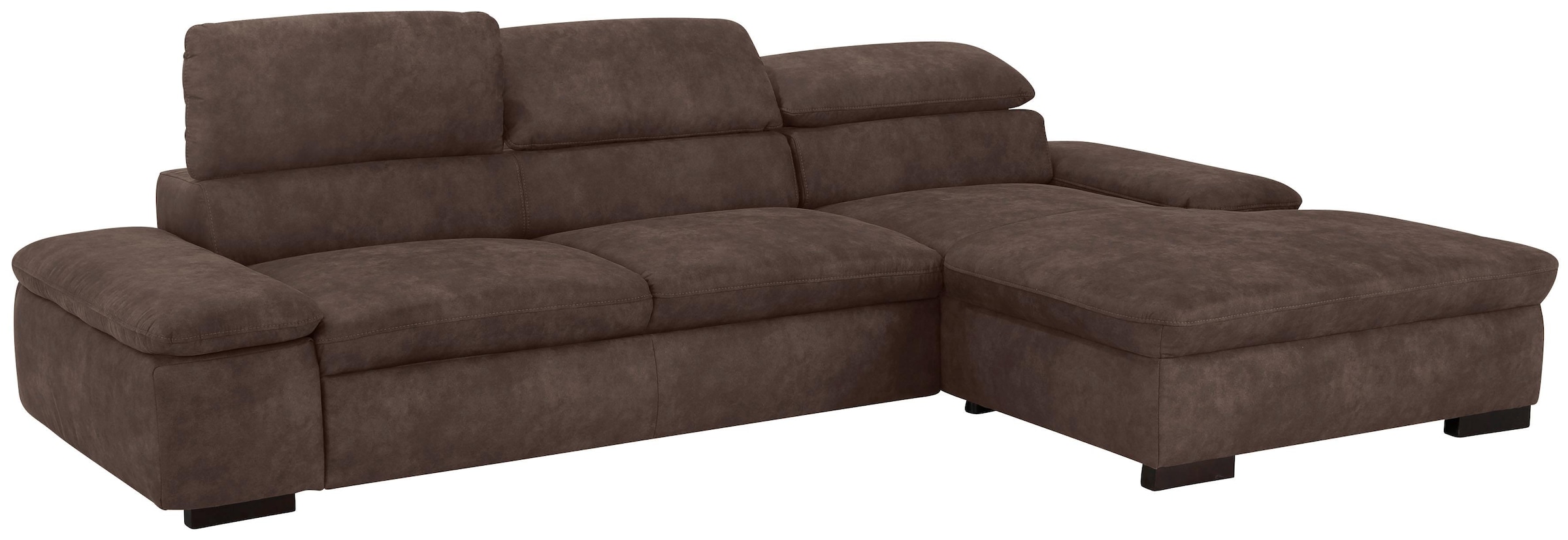 Home affaire Ecksofa »Alberto L-Form«, mit Kopfteilverstellung, wahlweise mit Bettfunktion