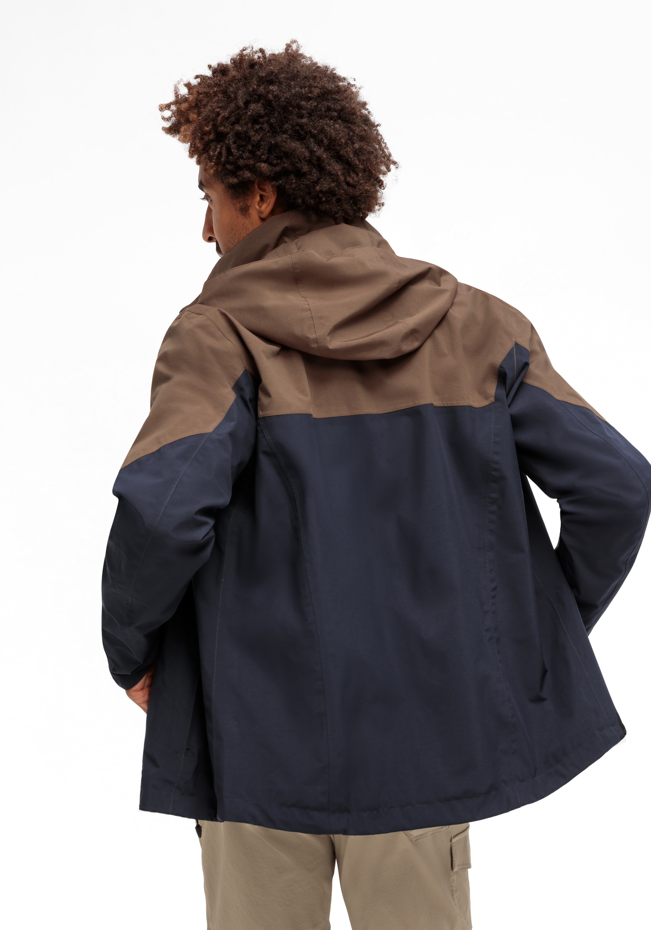 Maier Sports Outdoorjacke »Halny rec M« Herren Funktionsjacke, wasserdichte Regenjacke mit Kapuze, Wanderjacke