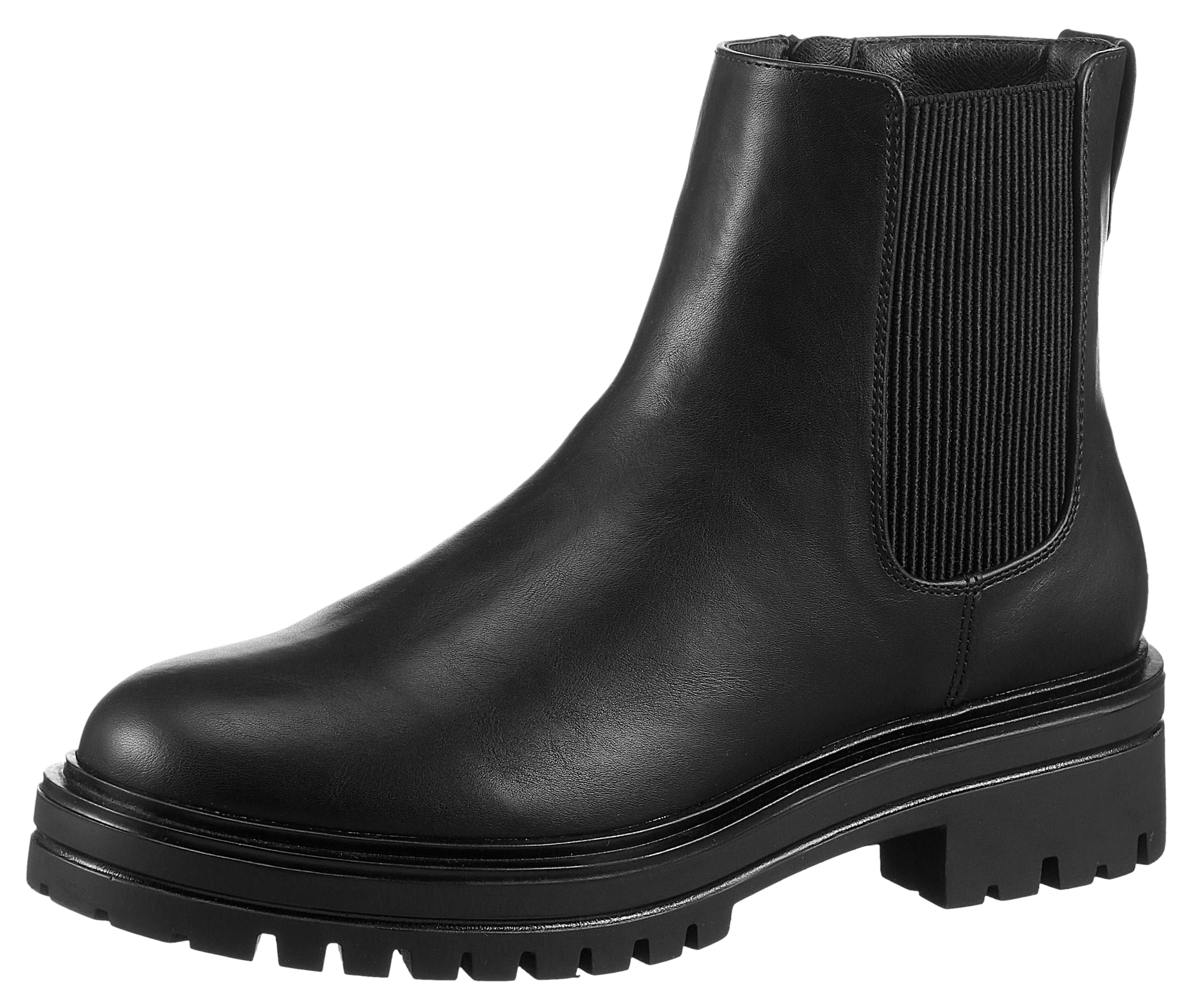 Aniston SHOES Chelseaboots, Stiefelette, Blockabsatz, mit breitem Stretch - NEUE KOLLEKTION
