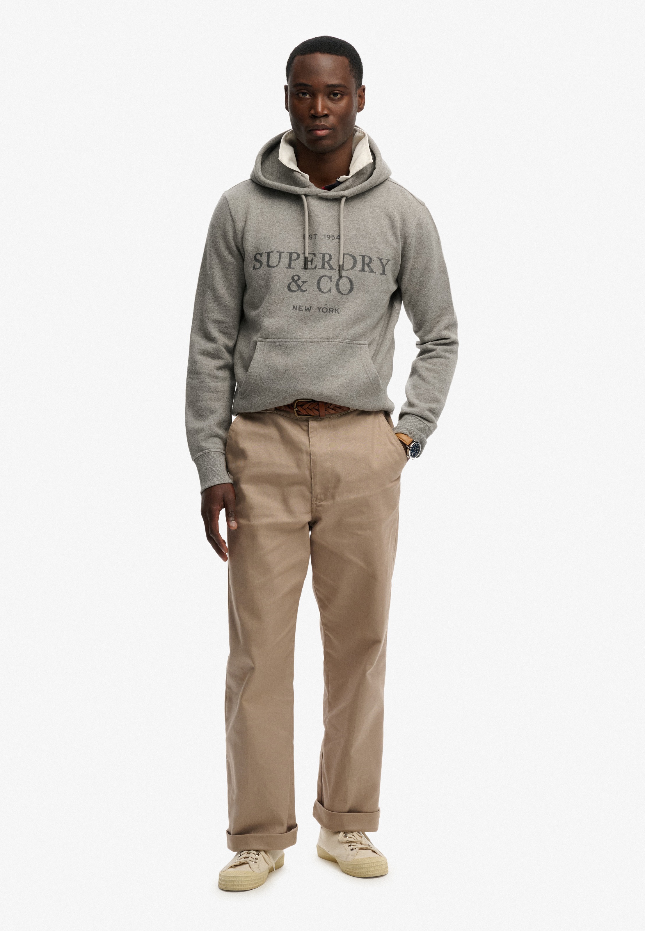 Superdry Kapuzensweatshirt »1954 COMPANY RELAXED HOOD«, Baumwollmischung, relaxed fit
