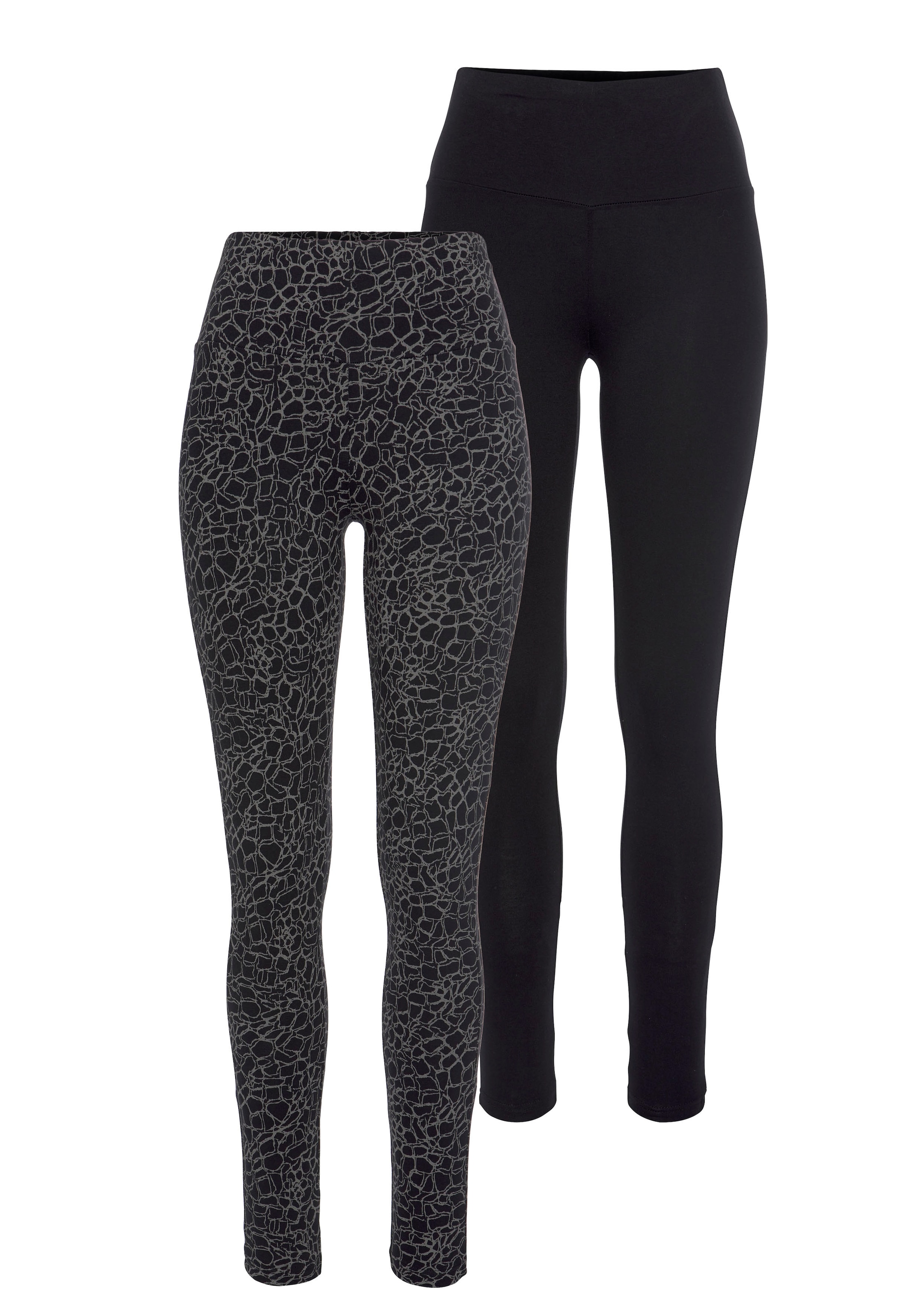 H.I.S Leggings, (2er-Pack), in bedruckt und uni online kaufen