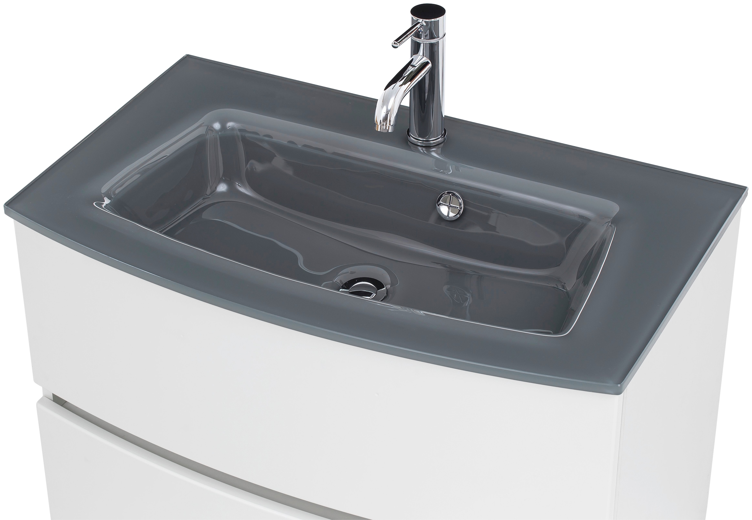 welltime Waschtisch-Set »Kaunas«, (Set, 2 St.), Breite 80 cm, Soft-Close-Funktion