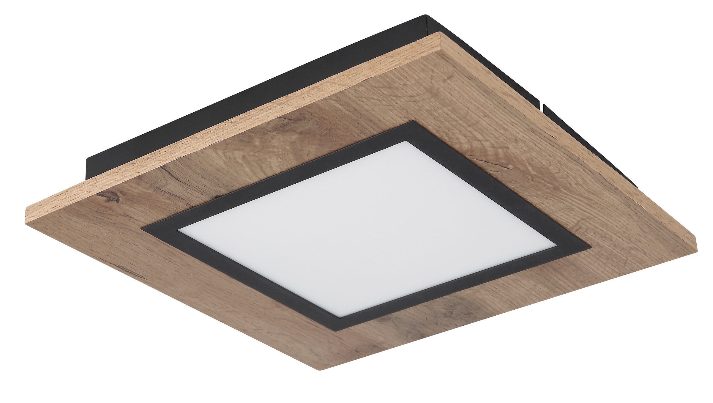 GLOBO LIGHTING LED Deckenleuchte »LEA« LED-Modul Warmweiß Deckenlampe/Wohnzimmer/Schlafzimmer/modern/Holz
