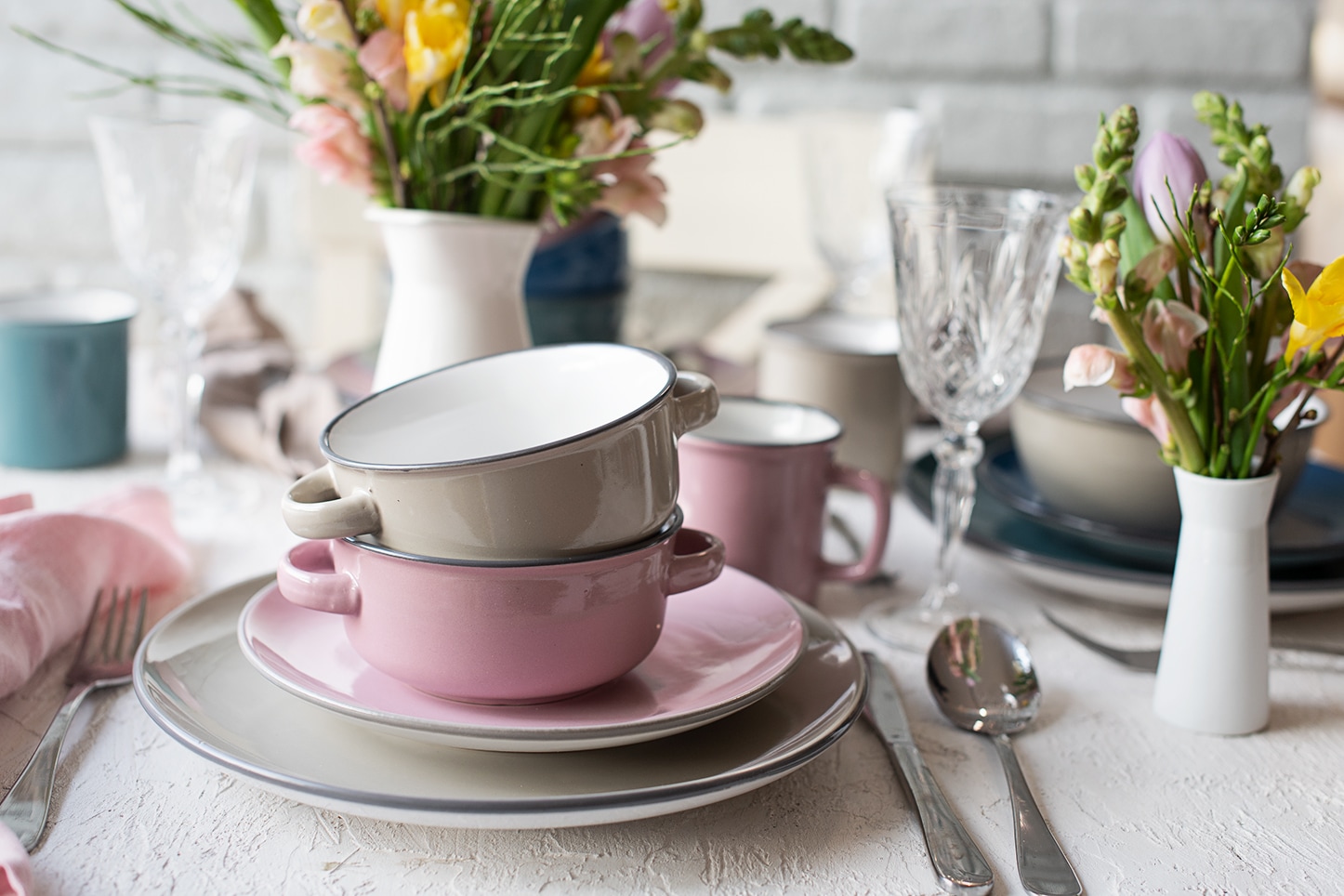 MÄSER Suppenteller »MAILA, Suppentassen-Set, Steinzeug«