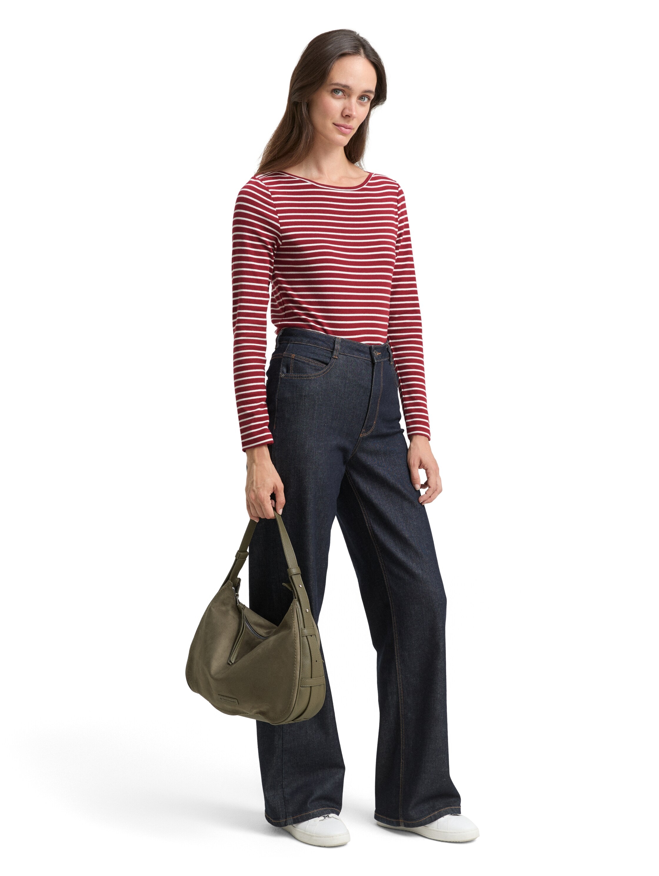 TOM TAILOR Langarmshirt mit Streifen Muster