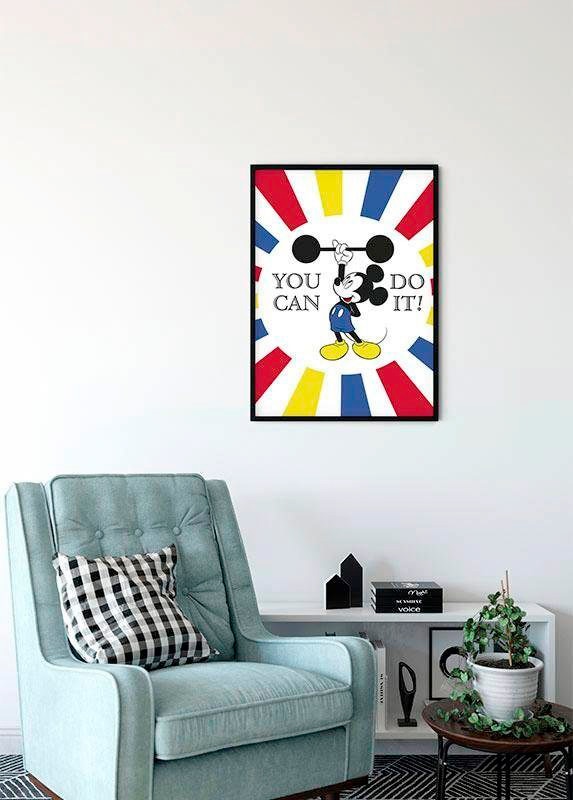 Komar Bild »Mickey Mouse Do it«, Disney, (1 St.), Wandbild zur Dekoration im Kinderzimmer - ohne Rahmen