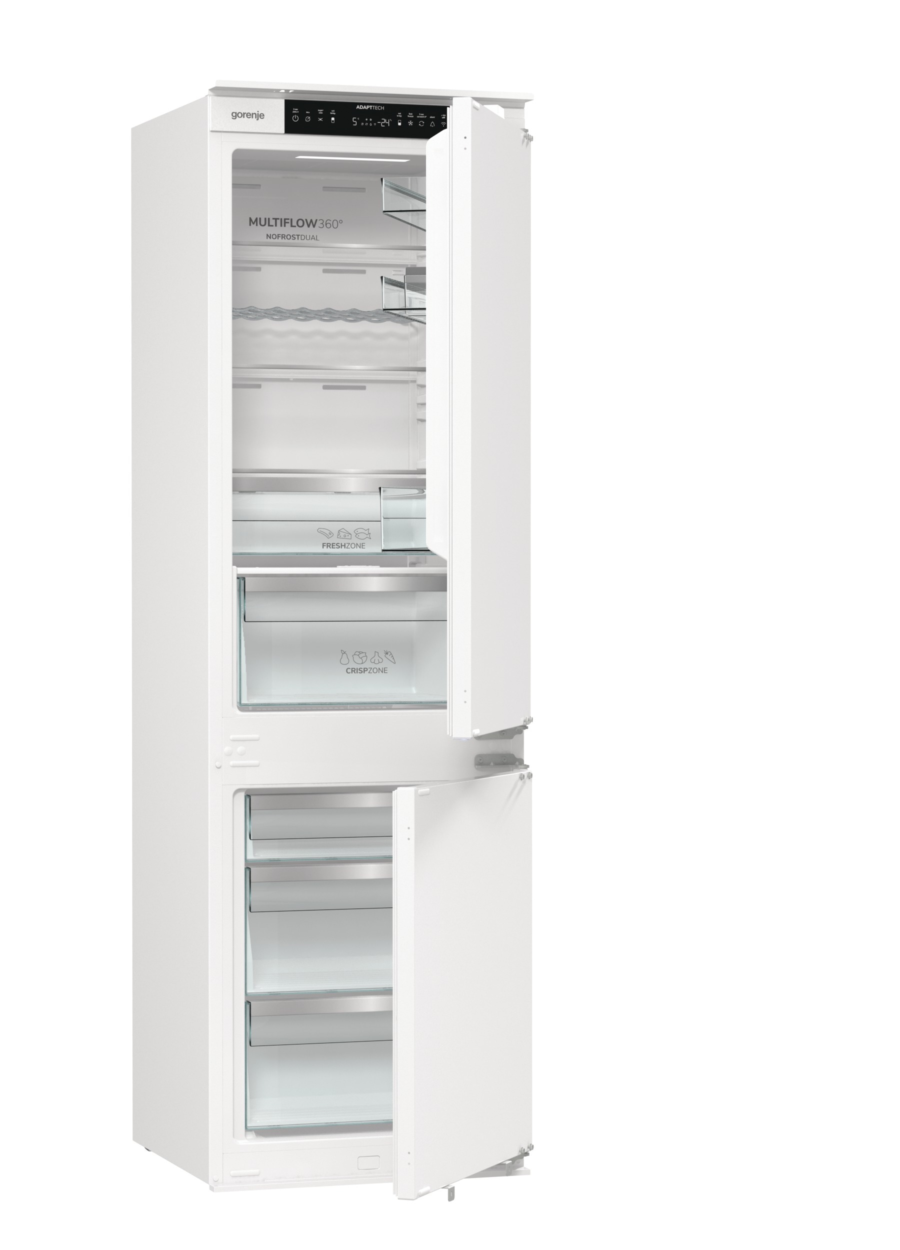 GORENJE Einbaukühlgefrierkombination »NRKI517D61WF« 177,2 cm hoch 54 cm breit