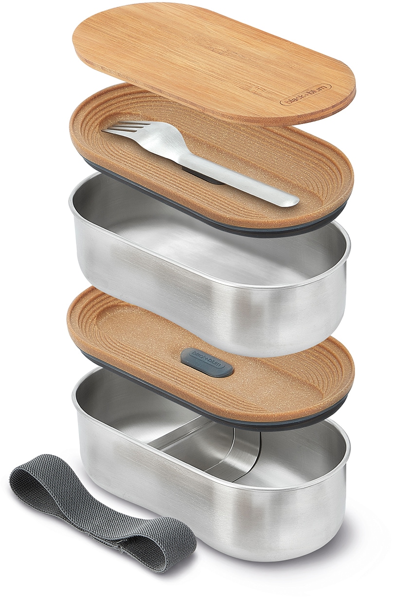 black+blum Lunchbox »Bentobox«, (Set, 2 tlg.), 2x500 ml