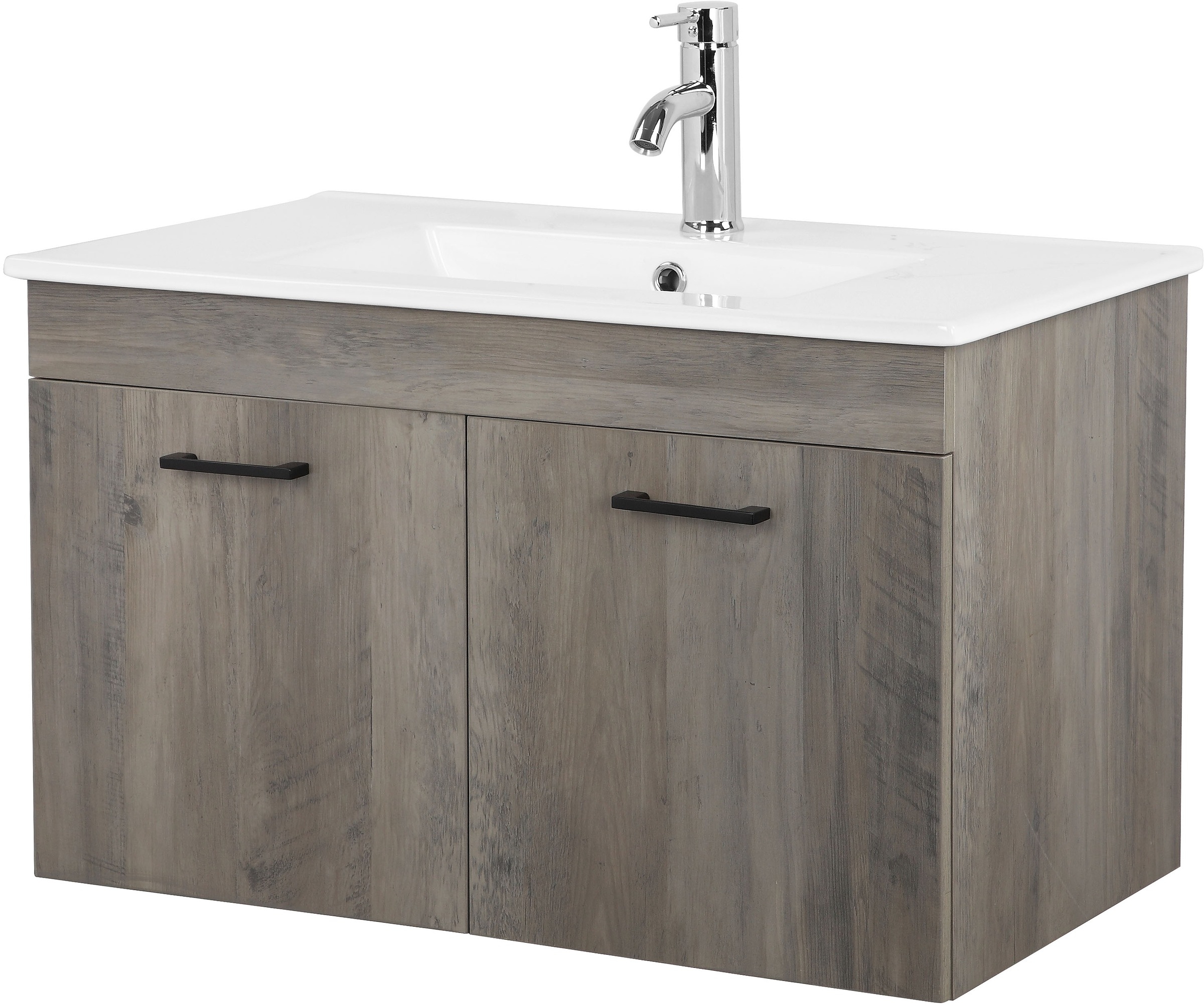 welltime Waschtisch »Florenz, Breite 60cm, 2 Tür, 2 Fächer, MDF-Front« Komp günstig online kaufen