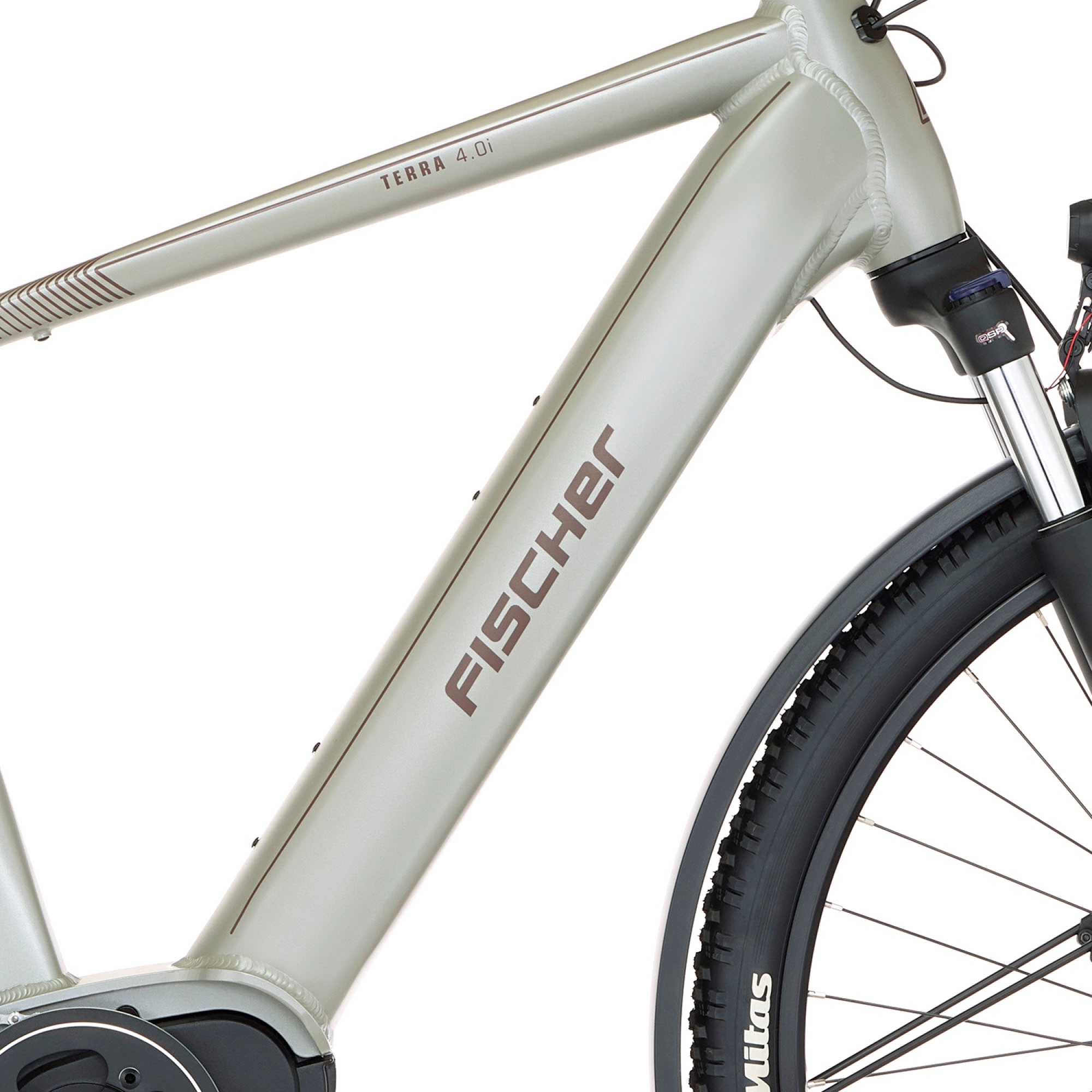 FISCHER Fahrrad E-Bike »TERRA 4.0i 55«, 10 Gang, Shimano, Deore, Mittelmotor 250 W, (mit Fahrradschloss), Pedelec