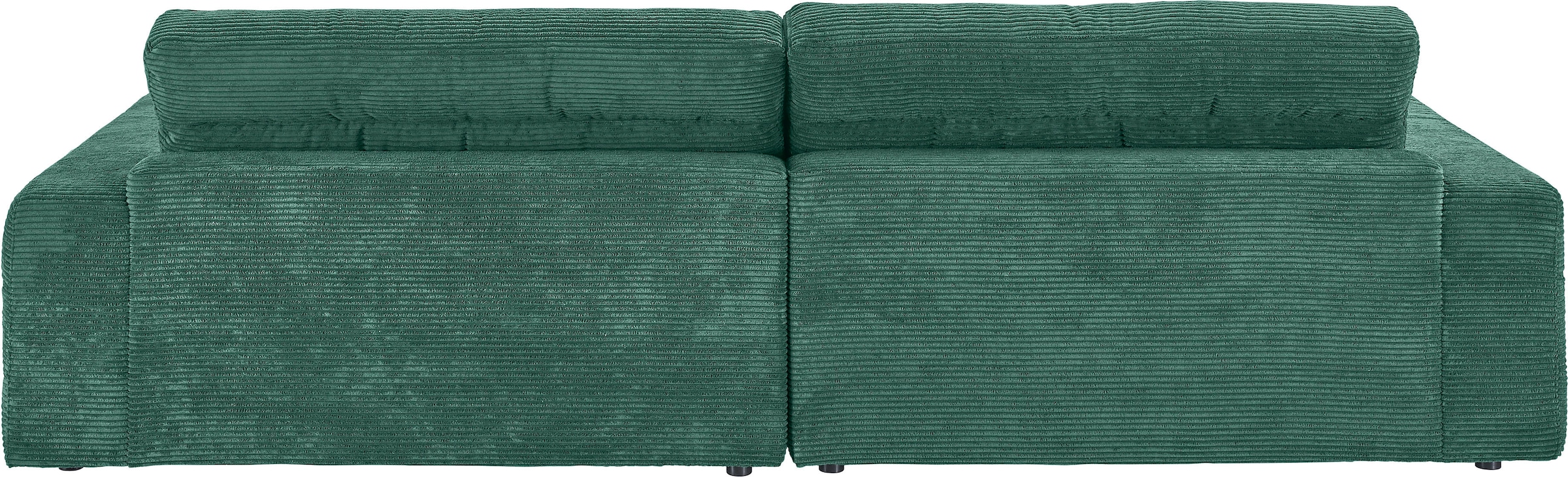 3C Candy Ecksofa »Stripes Mega-Sofa, bequem und komfortabel, L-Form«, Lose Rückenkissen, mit feiner Quersteppung, Cord-Bezug