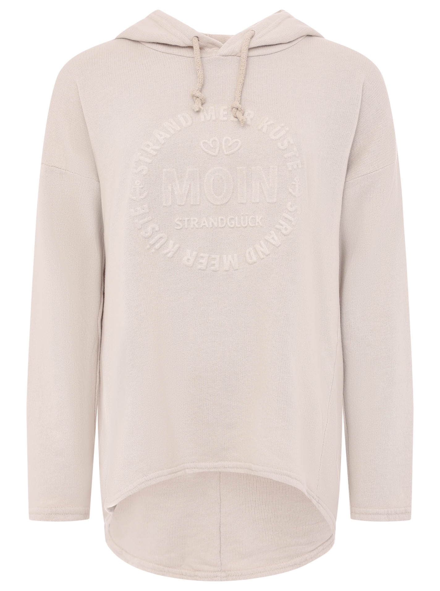 Zwillingsherz Hoodie »"Moin"«, Kapuze, Kordelzug, Langarm, maritimer Schriftzug