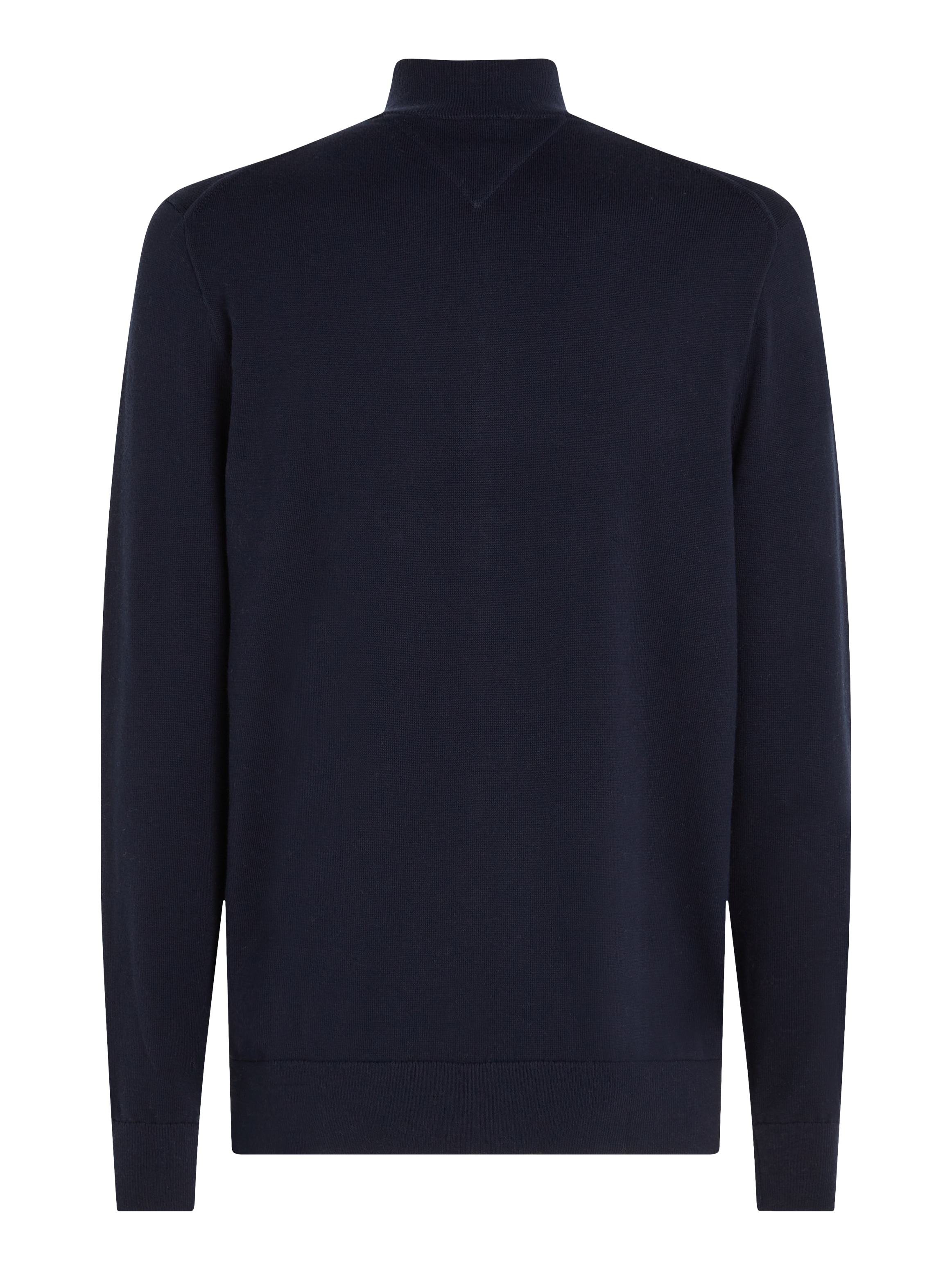 Tommy Hilfiger Strickjacke »ESSENTIAL COTTON ZIP THRU«, mit Logostickerei