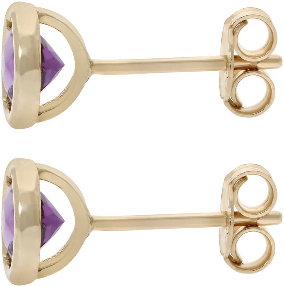 Firetti Paar Ohrstecker »Schmuck Geschenk Gold 585 Ohrschmuck Ohrringe Solitär«, mit Peridot oder Amethyst