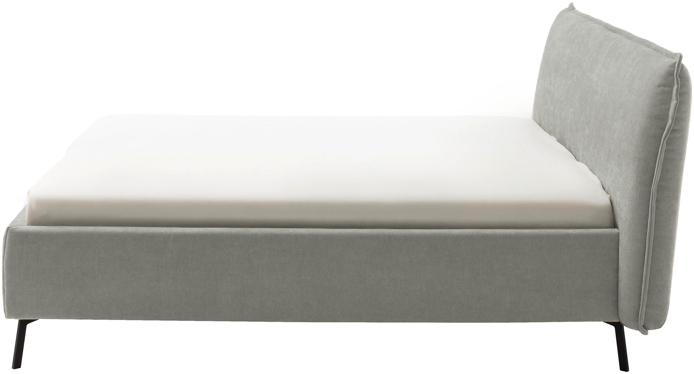 Home affaire Polsterbett »Aurela, liebevoll verarbeitete Biese & wahweise Überlänge« inkl. 7-fache Einlegetiefenverstellung & saugroboterfreundliche Höhe