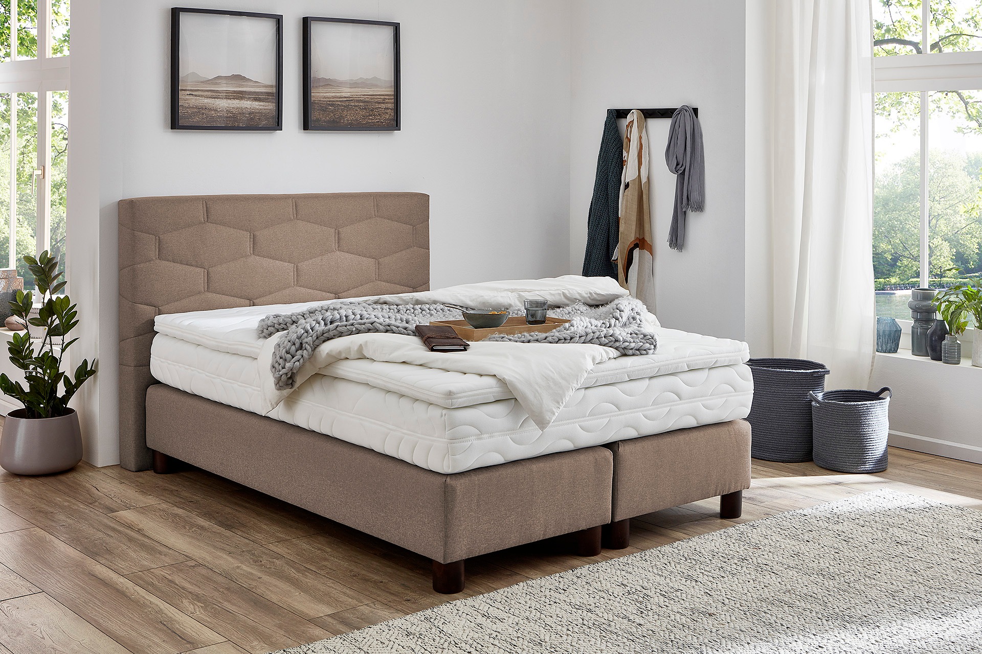 Westfalia Schlafkomfort Boxspringbett wahlweise mit Topper günstig online kaufen