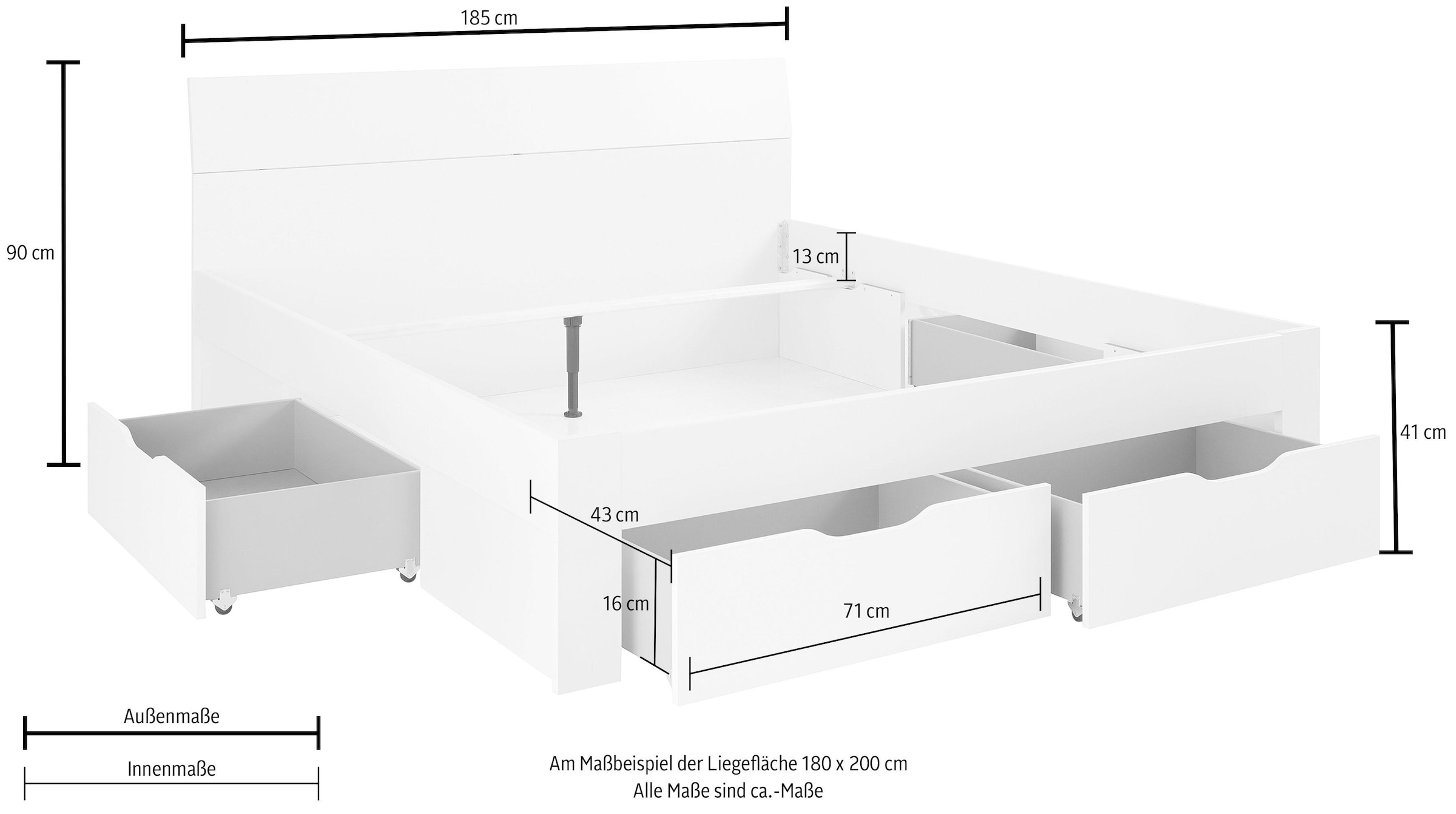 19. Bild von rauch Bett »Flexx«, inklusive Schubkästen