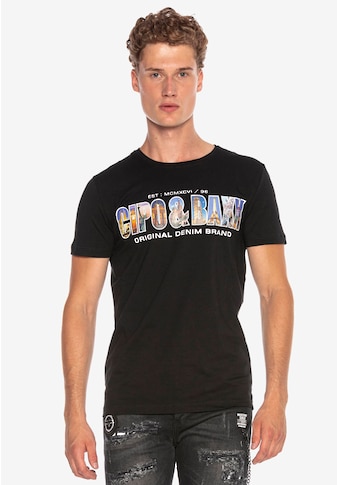 Cipo & Baxx T-Shirt, mit schickem Brustprint kaufen