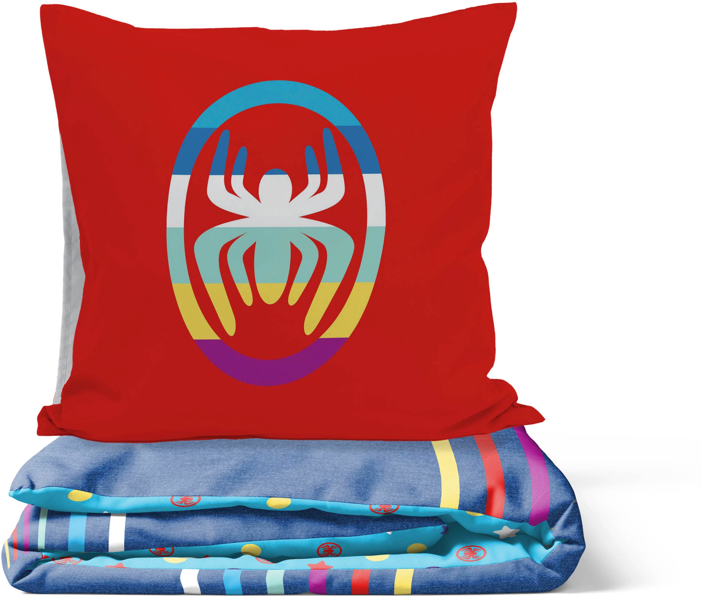 MARVEL Kinderbettwäsche »Marvel Spidey Bettbezug-Set 135x200 cm + Kissenbezug 80x80 cm« 2 tlg. 100 % Baumwolle, maschinenwaschbar, wendbar