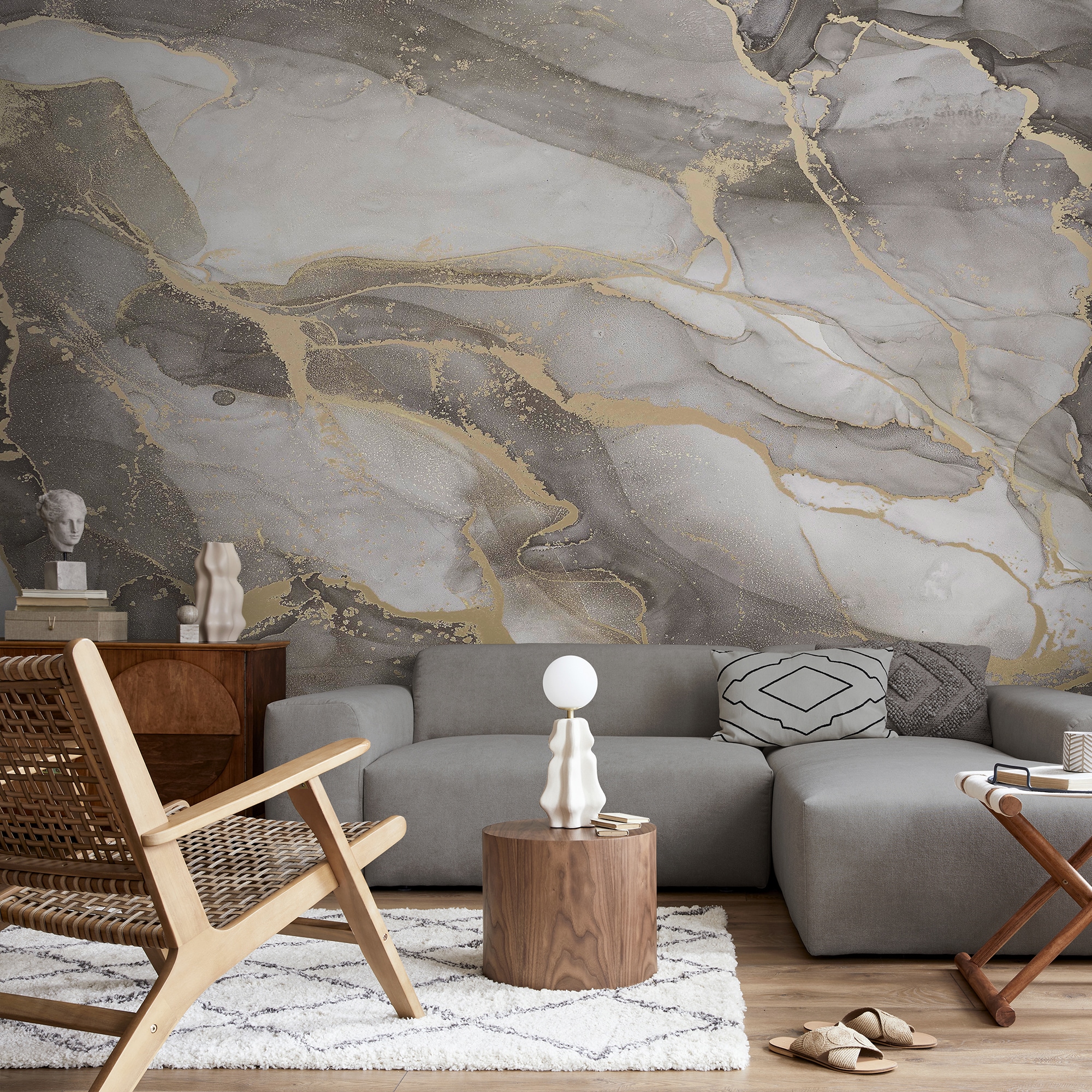 Art for the home Fototapete »Marmor«, Steinoptik, Design Tapeten