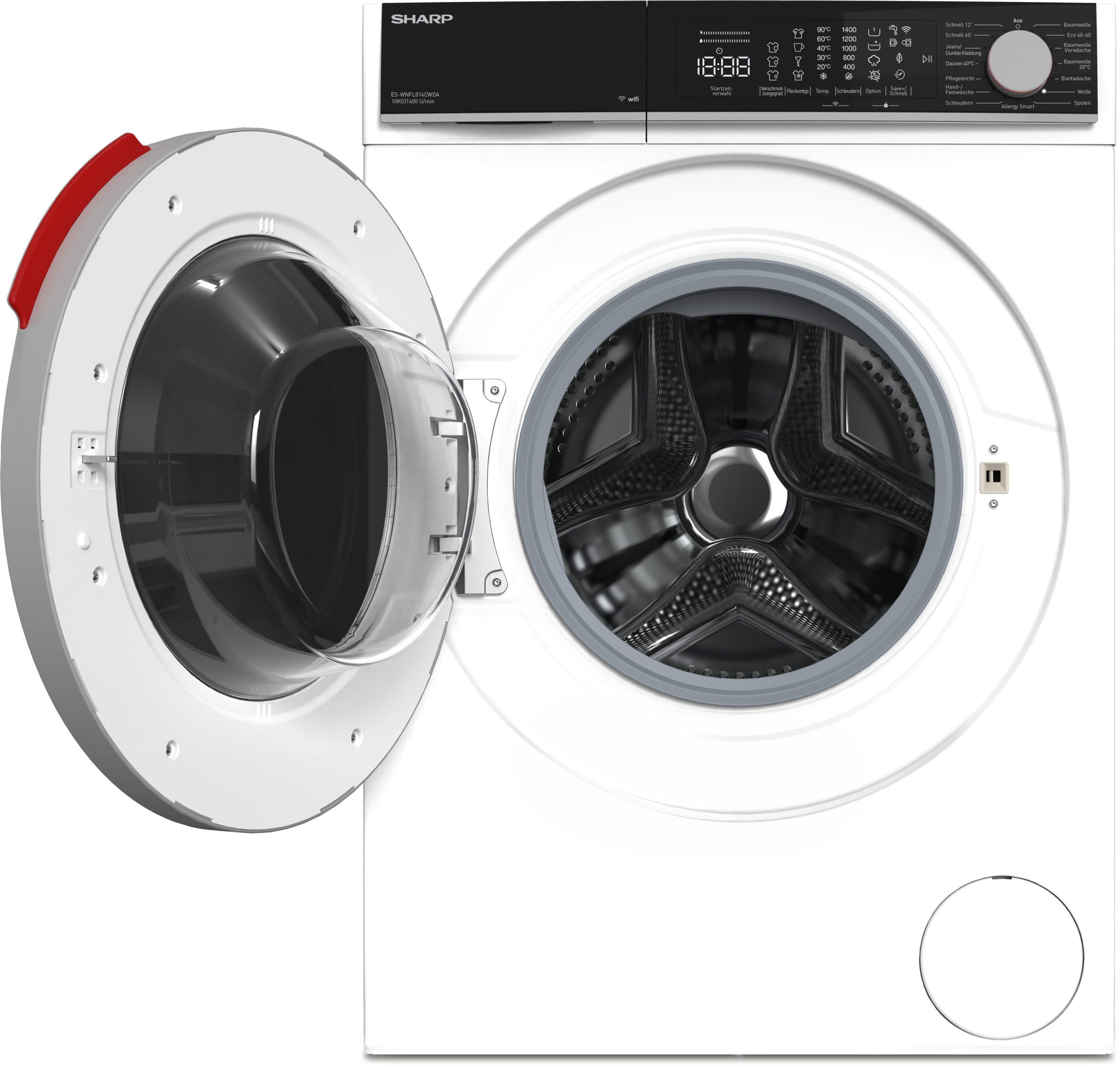 Sharp Waschmaschine High Class »ES-WNFL014CWDA-DE«, 10 kg, 1400 U/min, 10kg günstig online kaufen