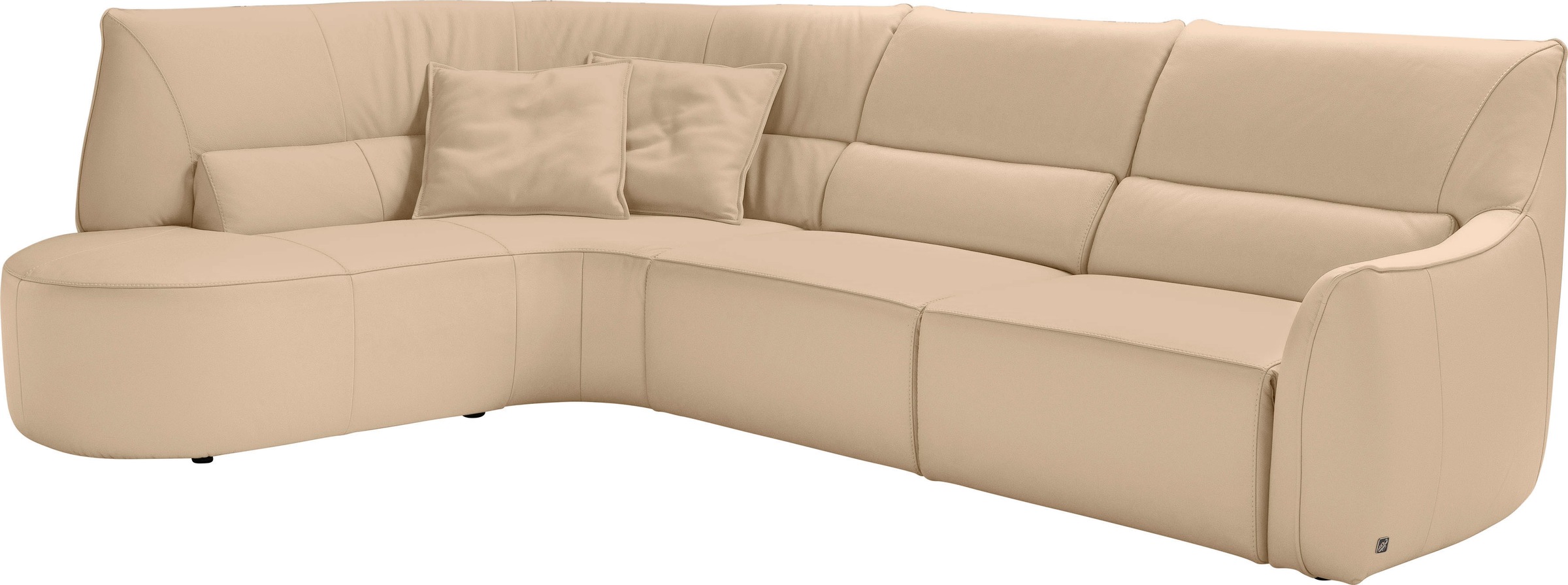 Egoitaliano Ecksofa »Puffy, extravagant & edel, Retro Designsofa, hoher Sit günstig online kaufen