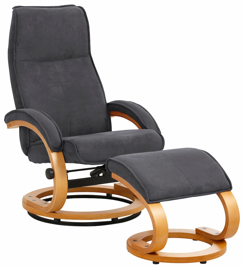 FLEXLUX Relaxsessel »Relaxchairs Elegant«, Premium Komfort, Rücken- &  Kopfteilverstellung, drehbar, Fuß schwarz auf Rechnung kaufen