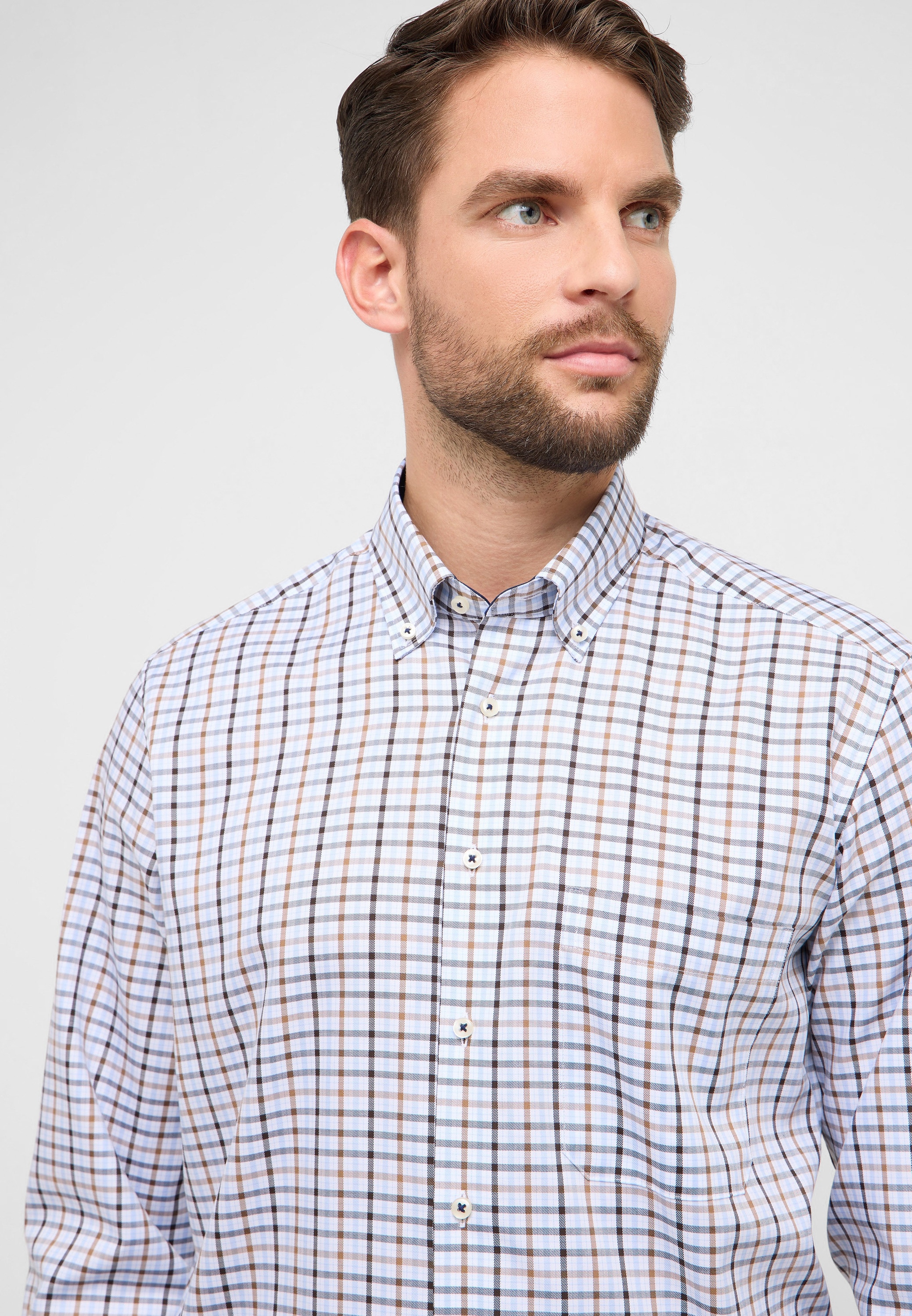 Eterna Langarmhemd »COMFORT FIT« NON IRON (bügelfrei)