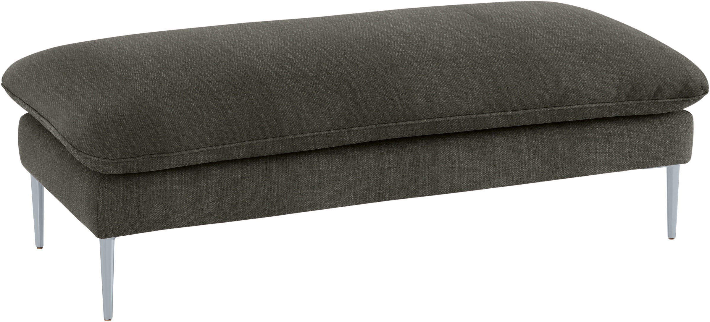 W.SCHILLIG Hocker »enjoy&MORE«, Füße silber matt, Breite 151 cm