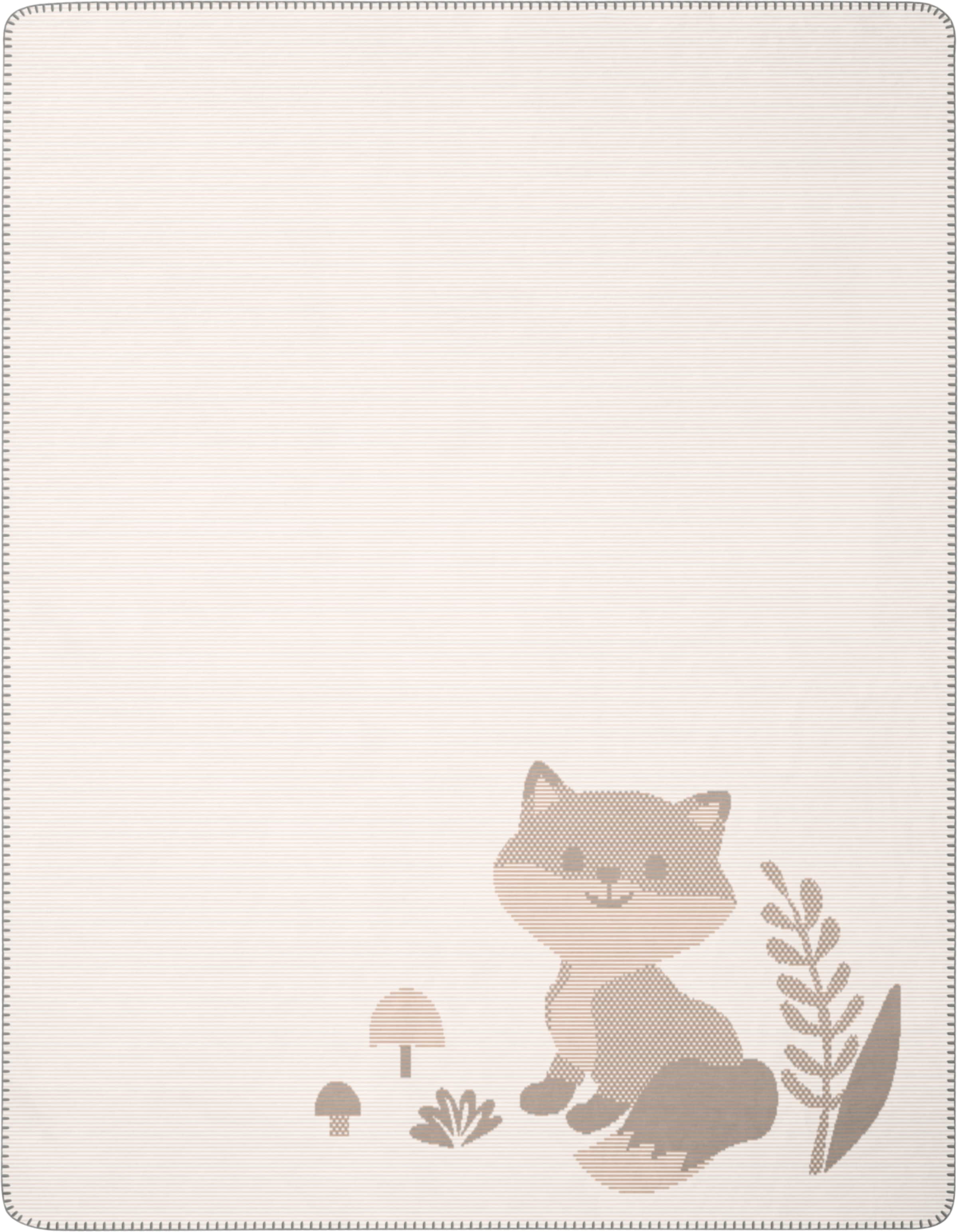 Biederlack Babydecke »Babydecke Foxy«, 75 x 100, mit Zierstich günstig online kaufen